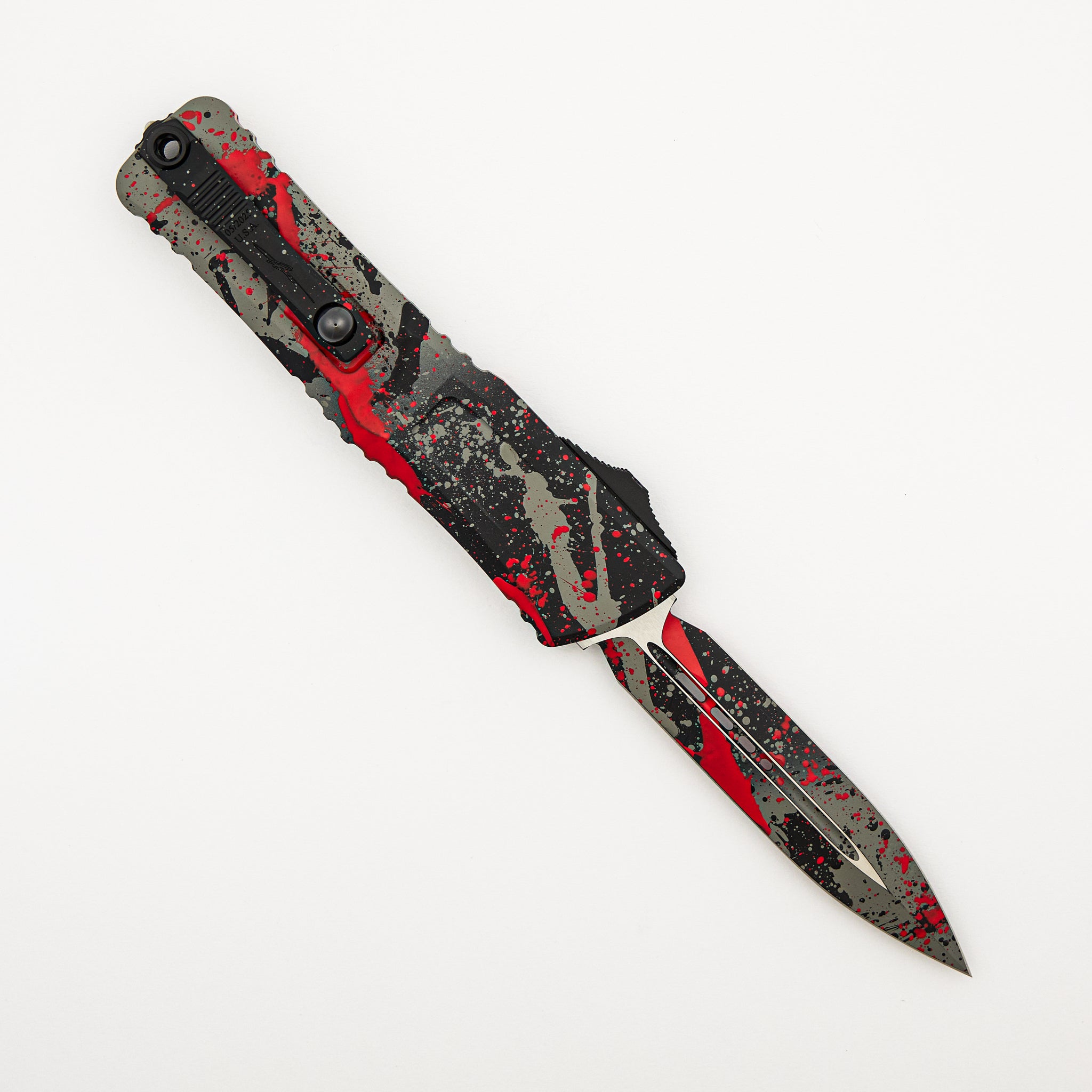 "Signature Series" Combat Troodon D/E Gen III Bull Shark Gray/Black Red Splatter Standard 1142-1 BGBK RDSPLS