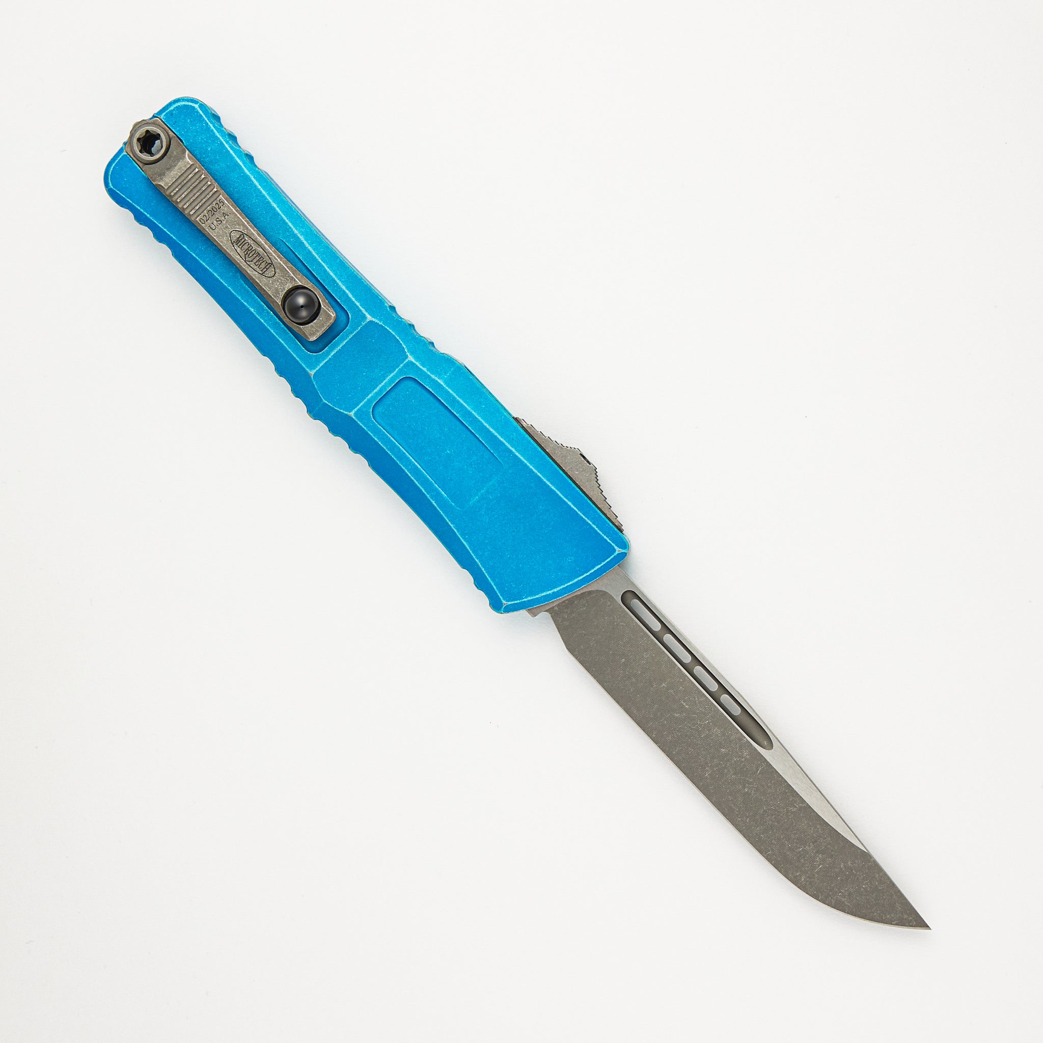 Microtech Combat Troodon S/E Gen III Marbled Blue Apocalyptic Standard 1143-10 MBL