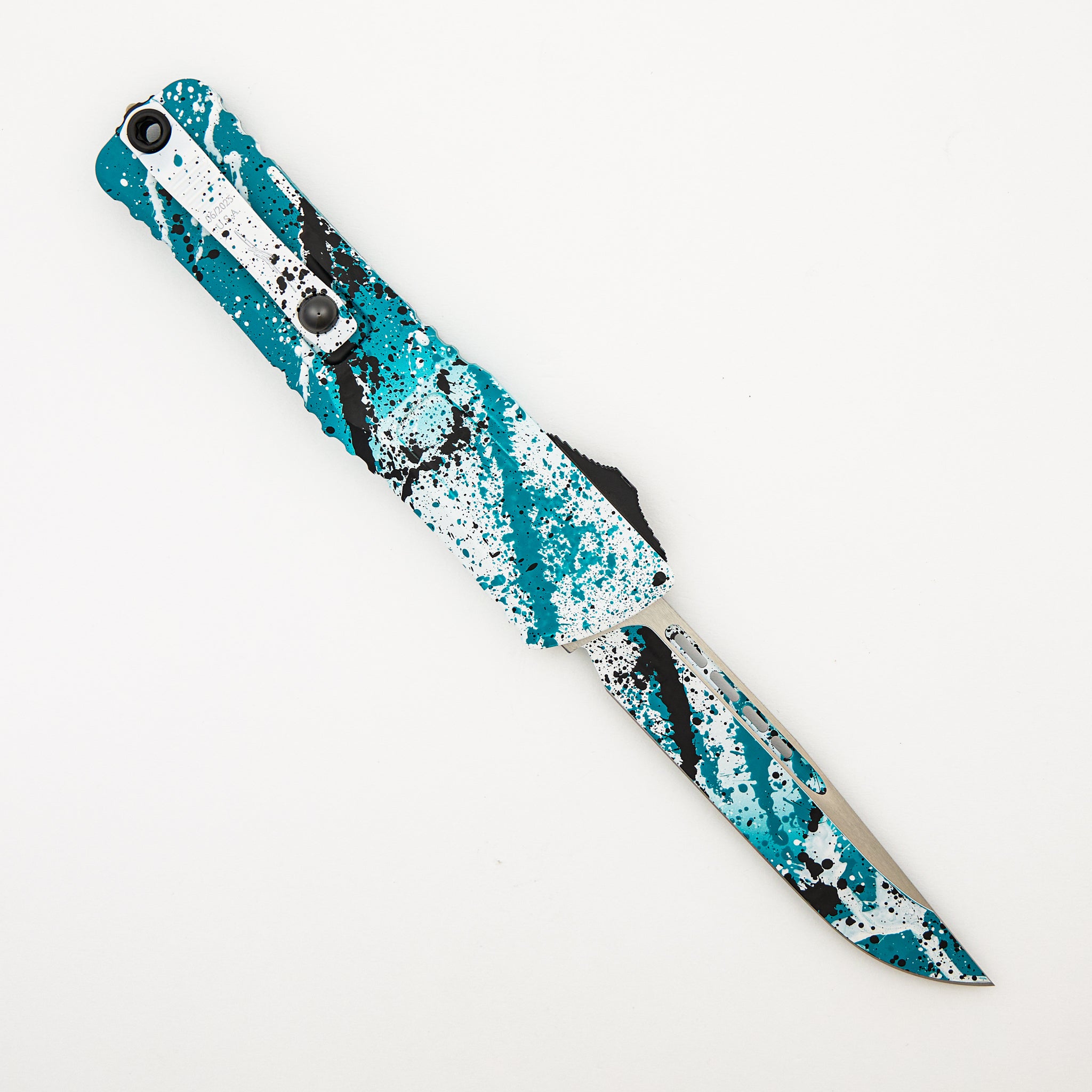 "Signature Series" Combat Troodon S/E Gen III - Turquoise/White Black Splatter Standard 1143-1 TQWH BKSPLS