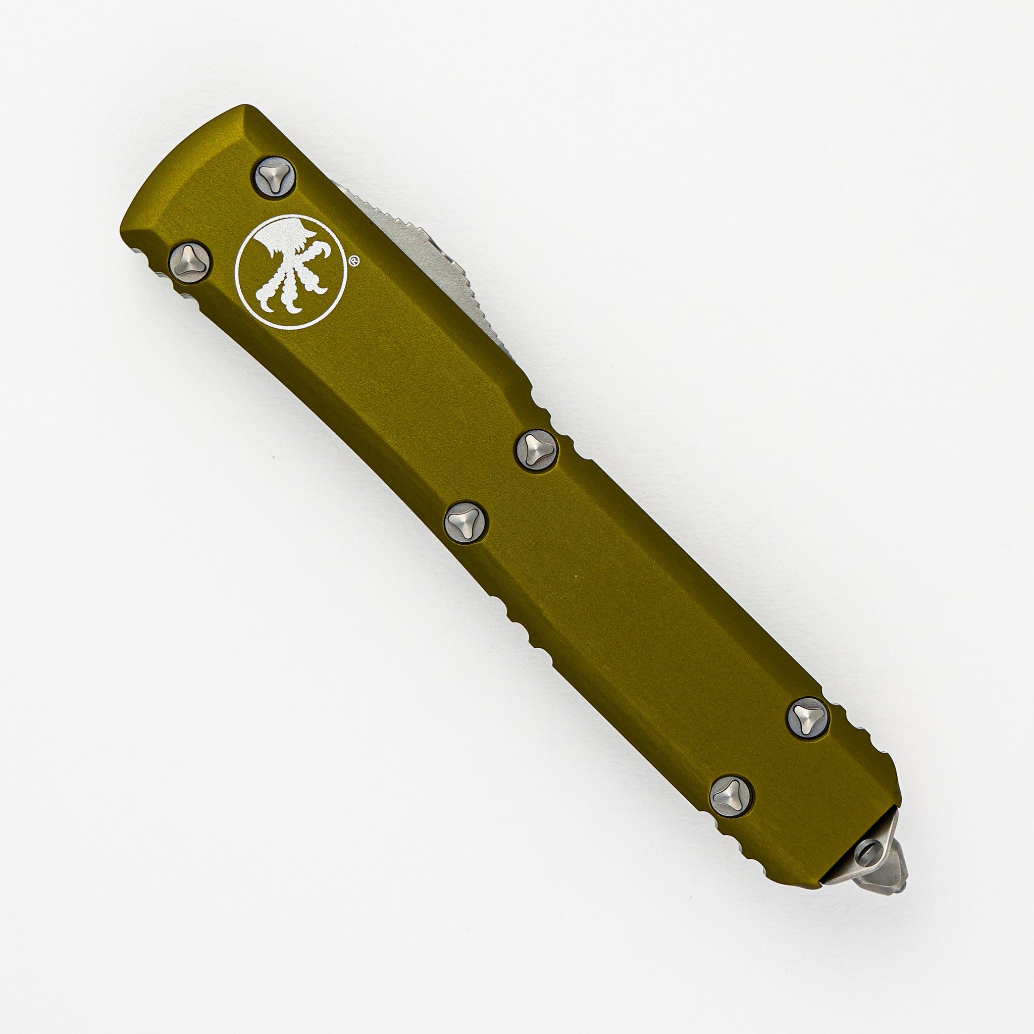 MICROTECH ULTRATECH BAYONET GRIND – OD GREEN STONEWASH STANDARD 120-10 OD