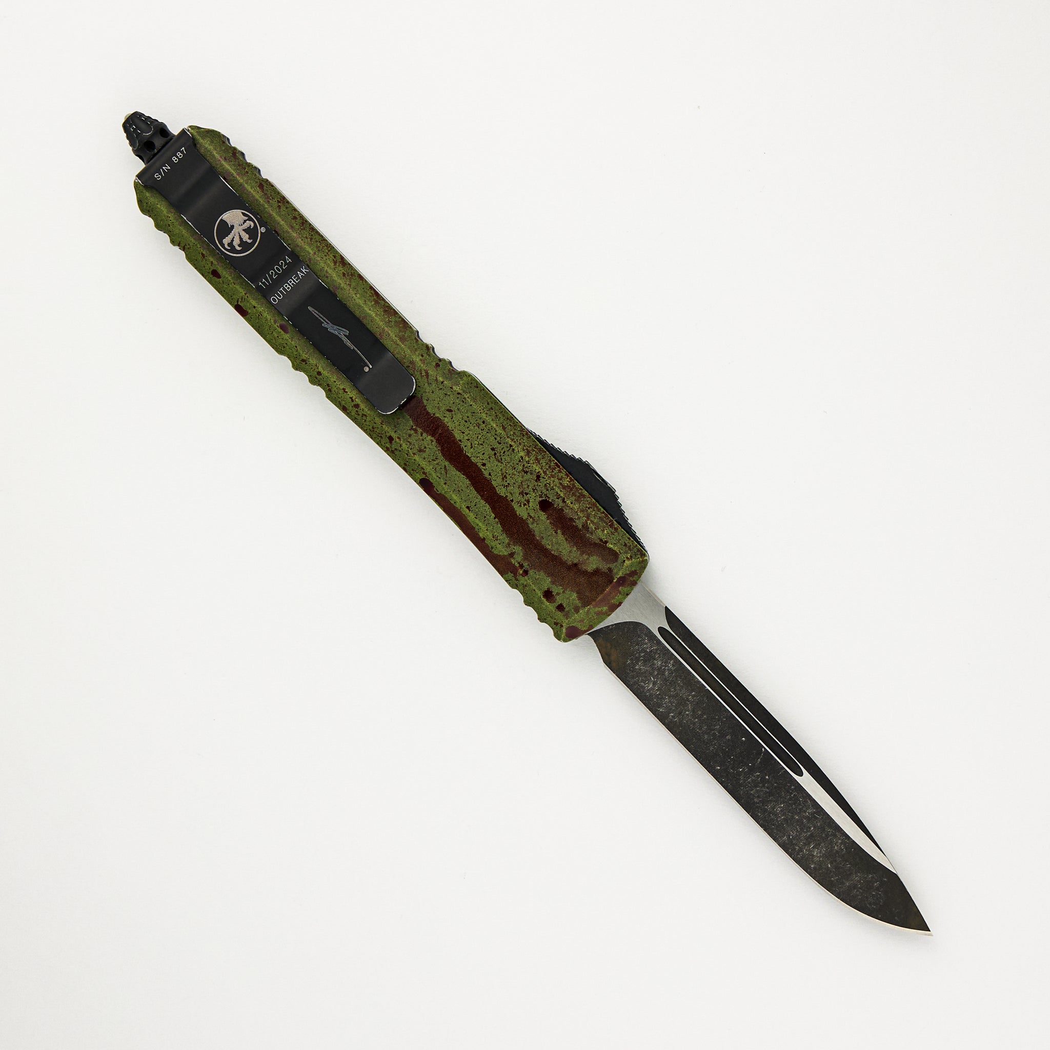 Microtech Ultratech S/E Outbreak Signature Series Deep Engraved Standard 121-1 OBDS