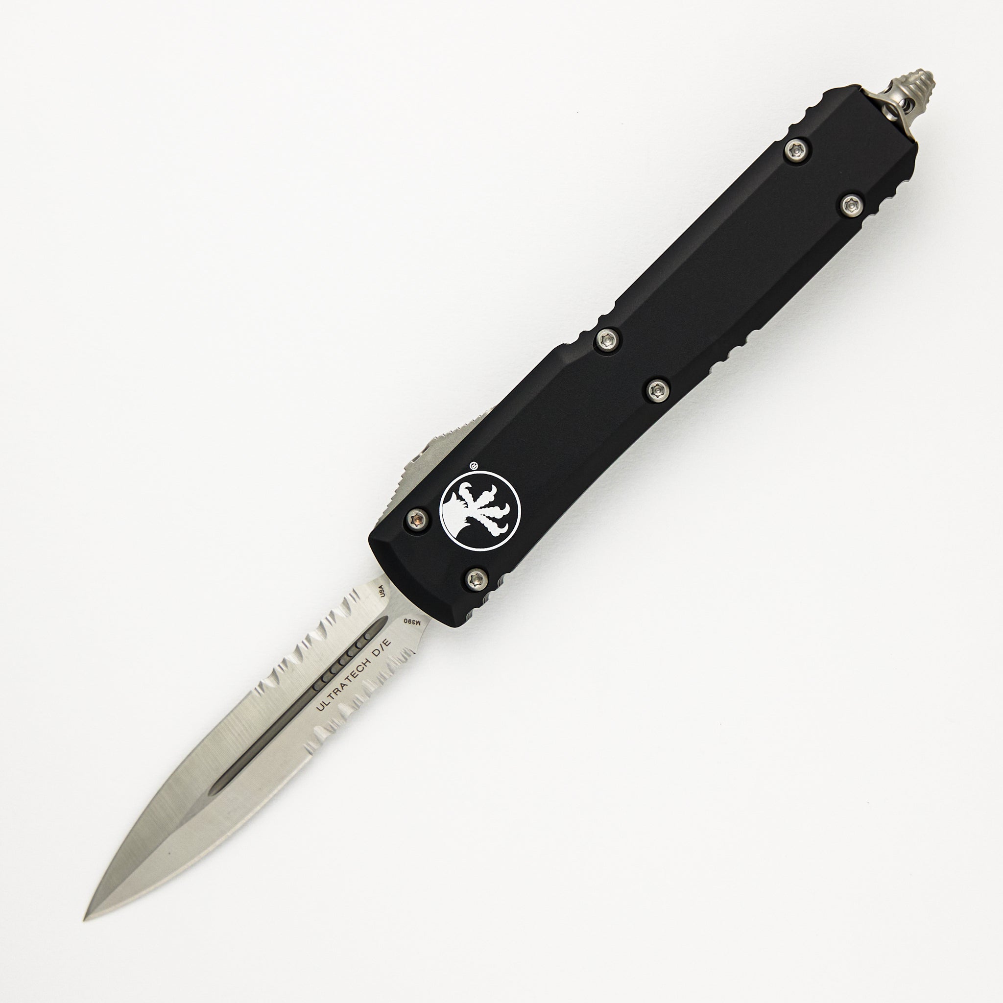 Microtech Ultratech D/E Satin Partial Serrated 122-5