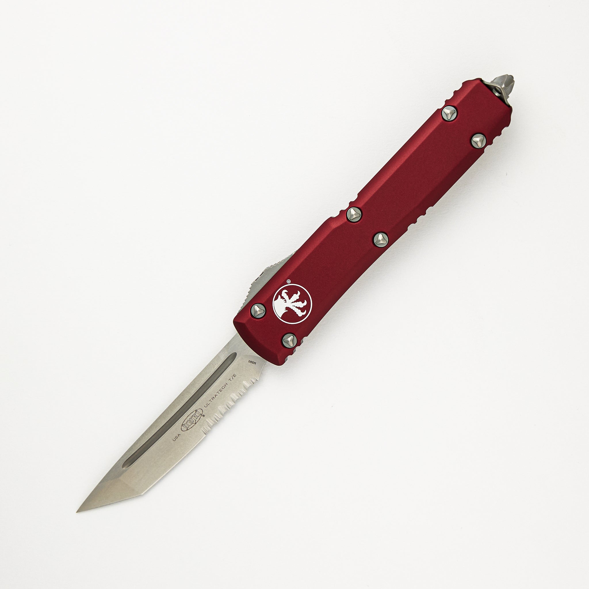 Microtech Ultratech T/E Merlot Stonewash Partial Serrated 123-11 MR