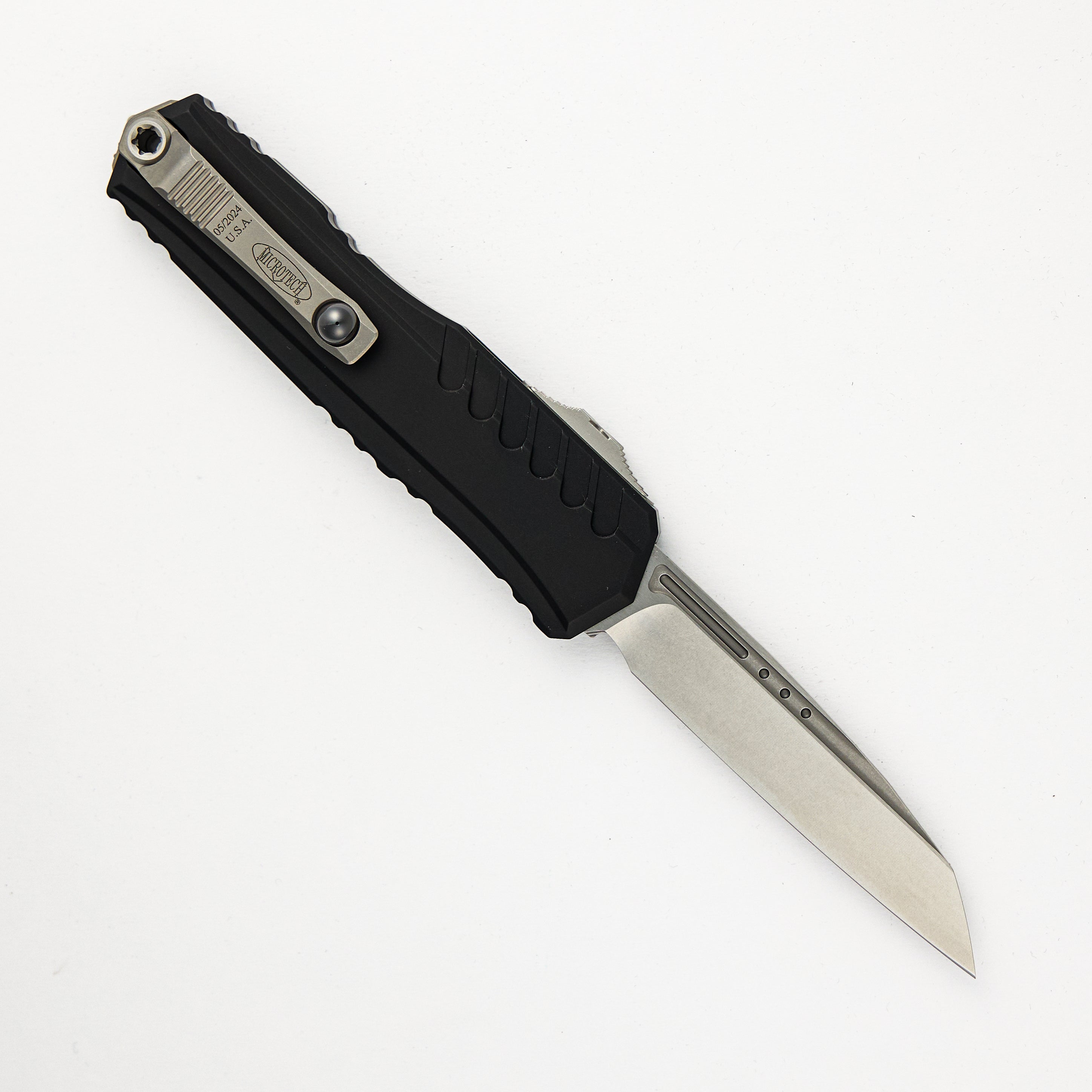 Microtech Cypher II S/E Wharncliffe Stonewash Standard 1241-10