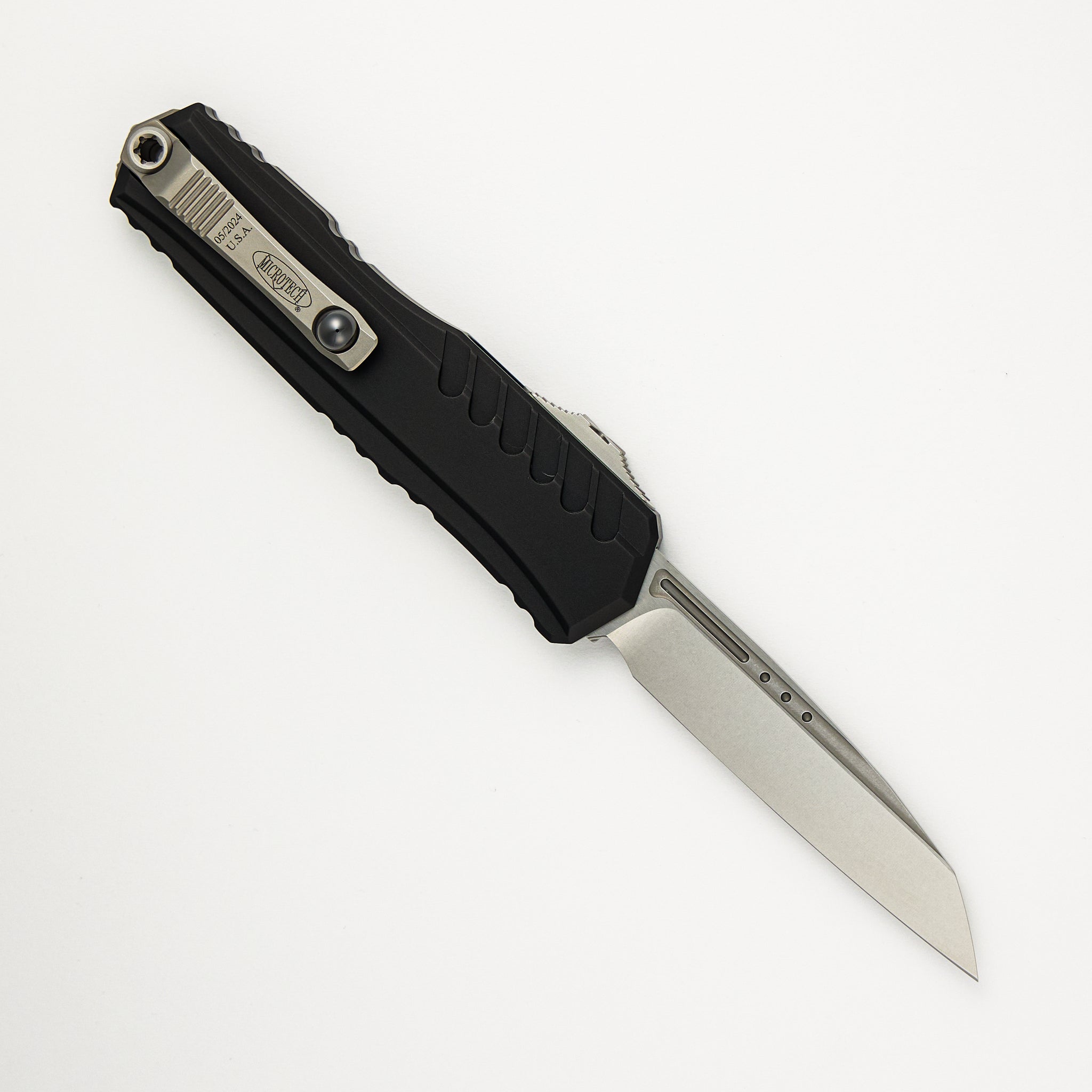 Microtech Cypher II S/E Wharncliffe Stonewash Standard 1241-10