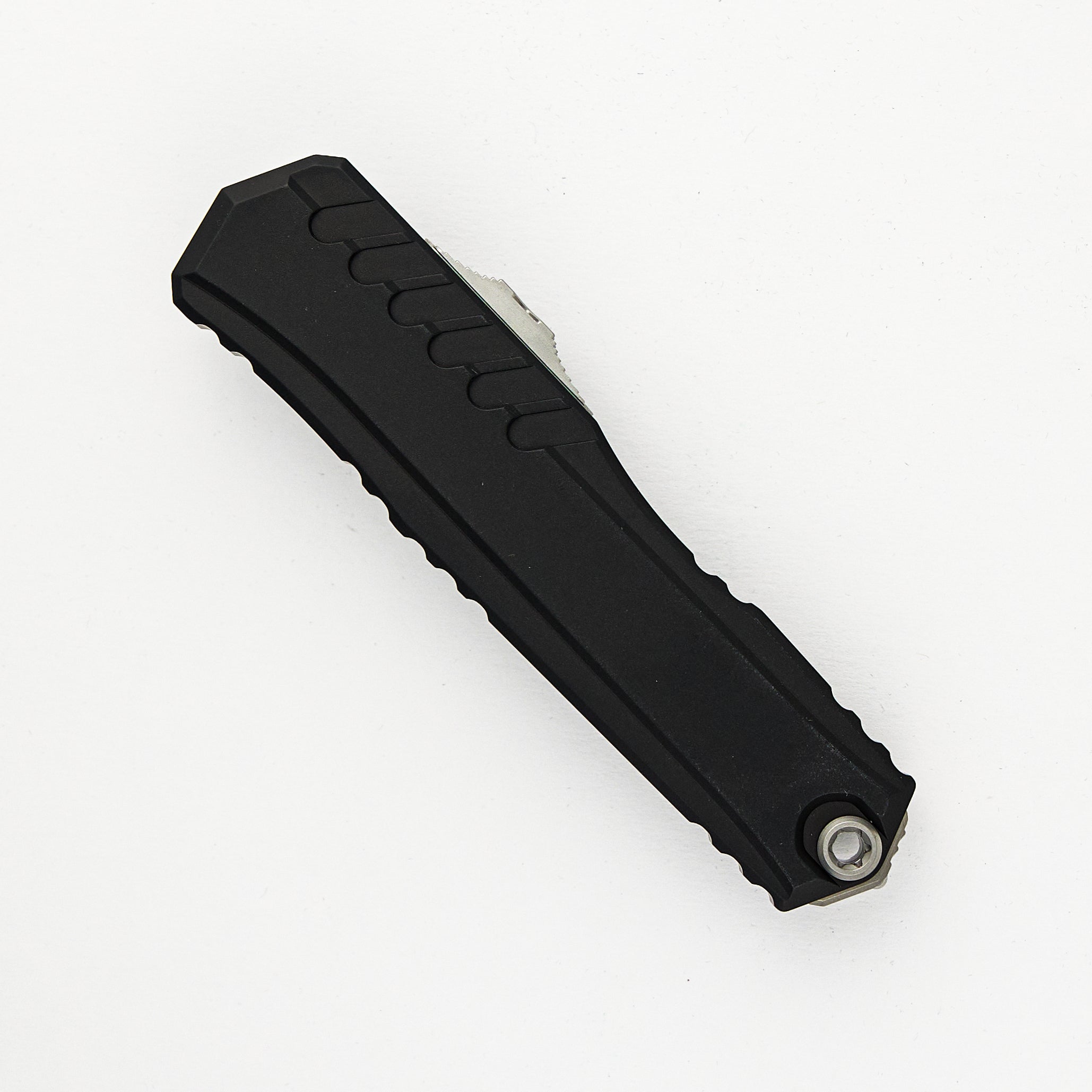 Microtech Cypher II S/E Wharncliffe Stonewash Partial Serrated Standard 1241-11