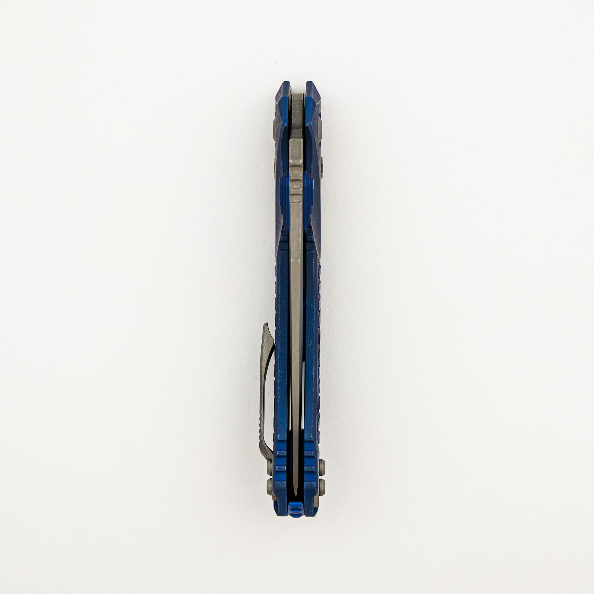 "Marfione Select" Amphibian - RAM-LOK Apocalyptic Finish Antique Blue Anodized Frag Pattern Titanium W/ Blue Accent 137RL-10APFRMS2