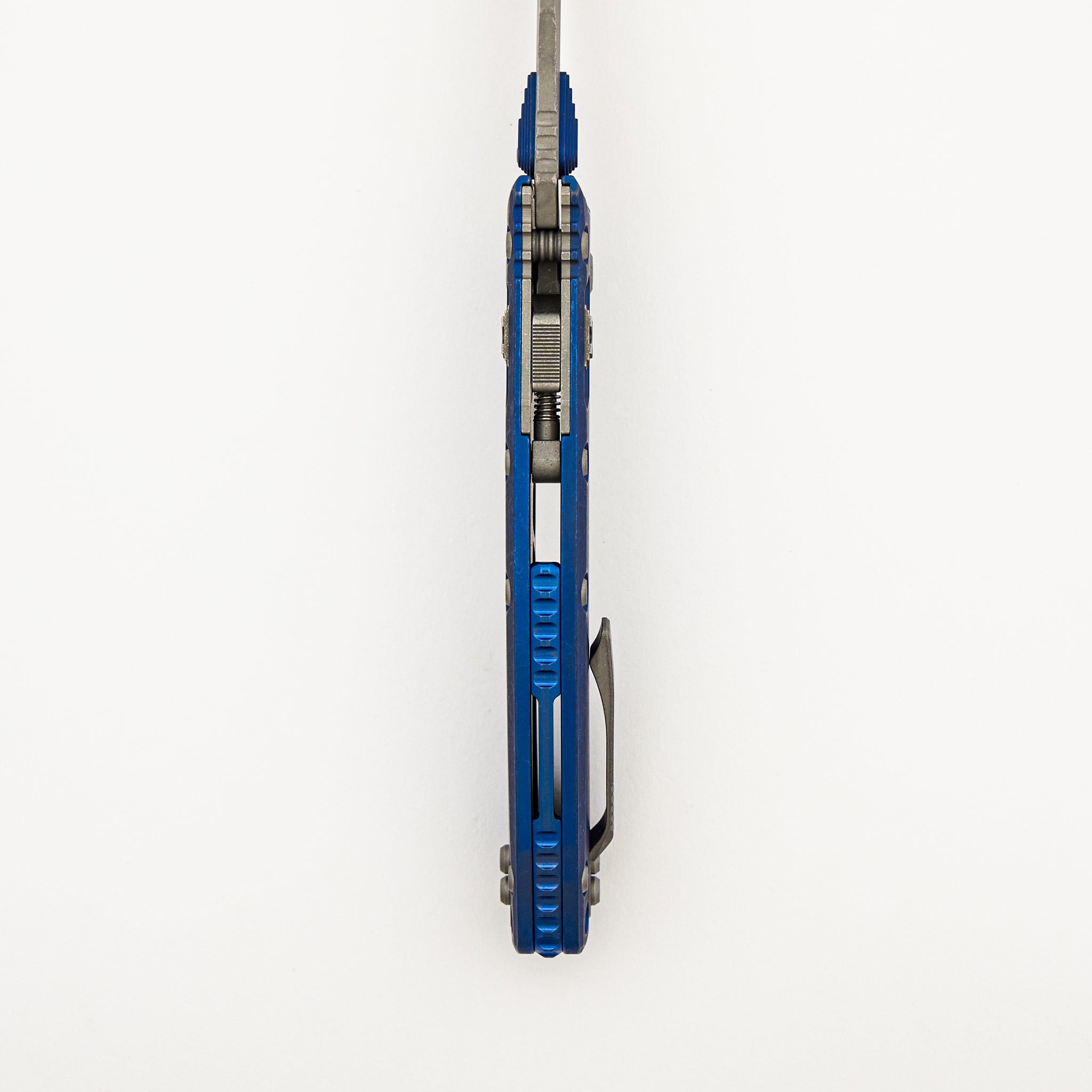 "Marfione Select" Amphibian - RAM-LOK Apocalyptic Finish Antique Blue Anodized Slab Side Titanium W/ Blue Accent 137RL-10APMS2