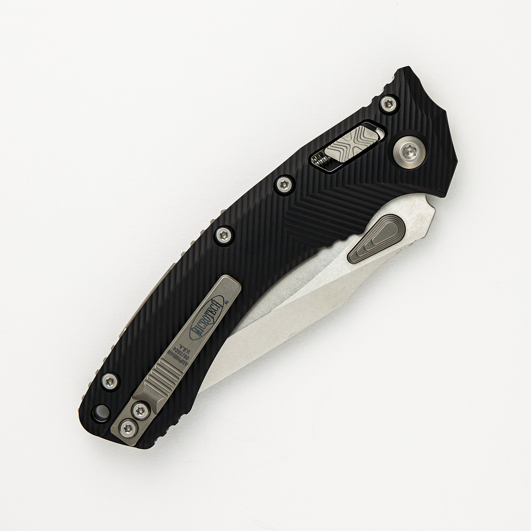 Microtech Amphibian - RAM-LOK S/E Fluted Stonewash Standard 137RL-10 FL