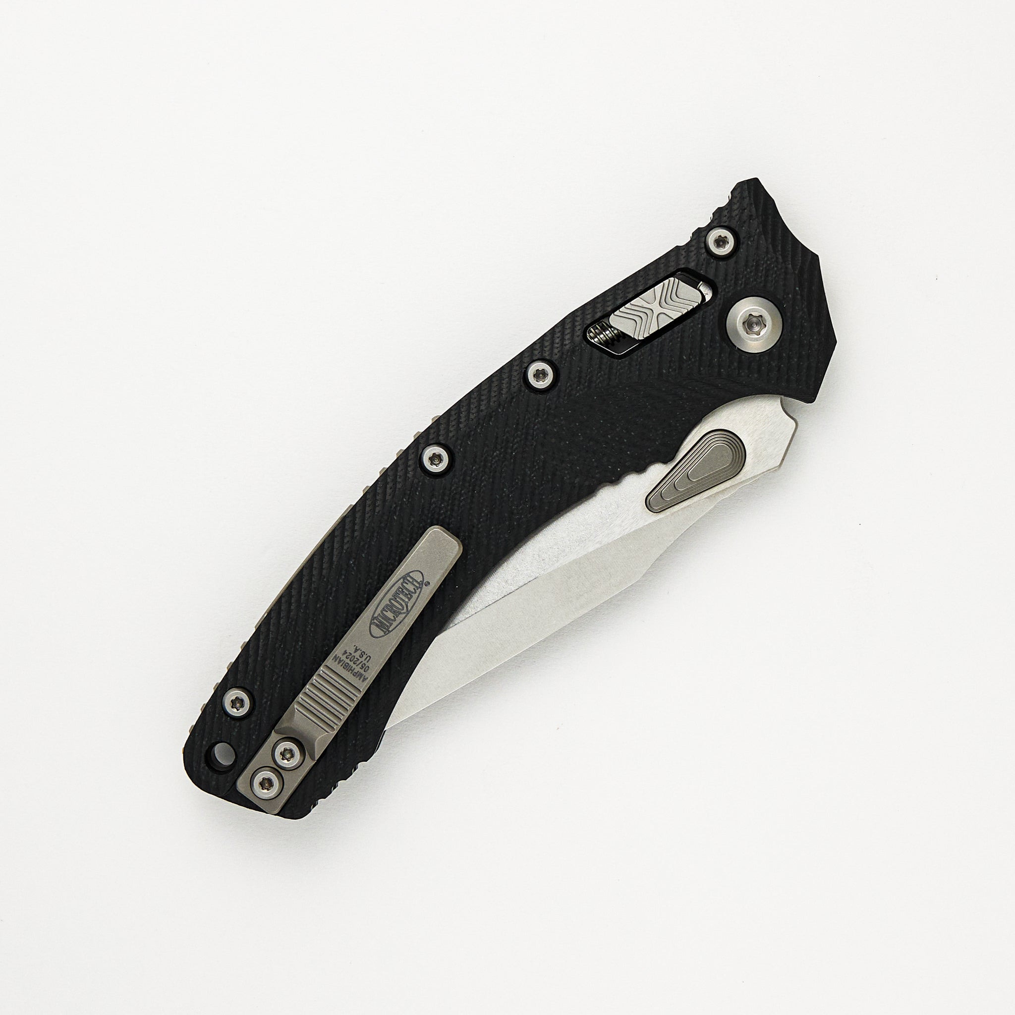 Microtech Amphibian - RAM-LOK S/E Fluted G10 Stonewash Standard 137RL-10 FLGTBK