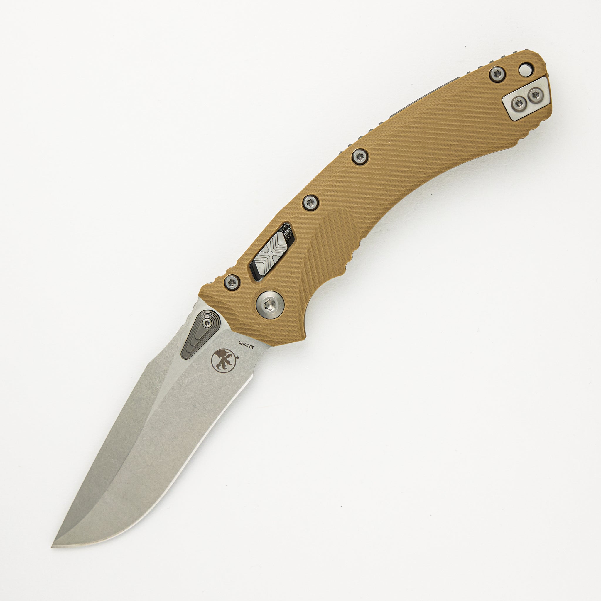 Microtech Amphibian - RAM-LOK S/E Fluted G10 Tan Stonewash Standard 137RL-10 FLGTTA