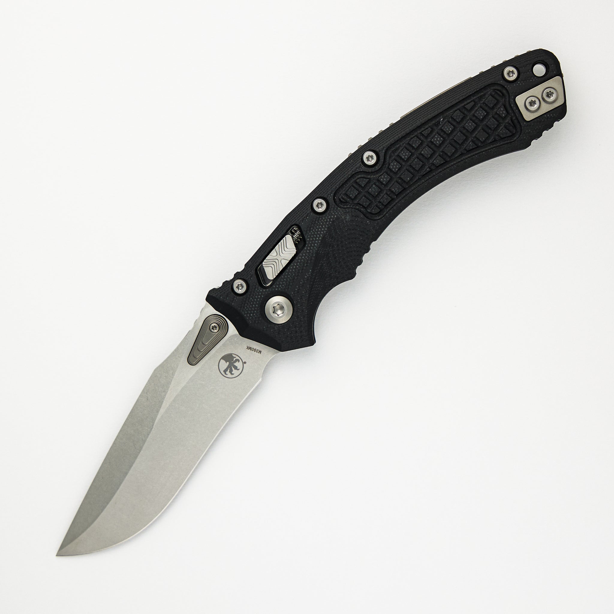 Microtech Amphibian - RAM-LOK S/E Frag G-10 Black Stonewash Standard 137RL-10 FRGTBK