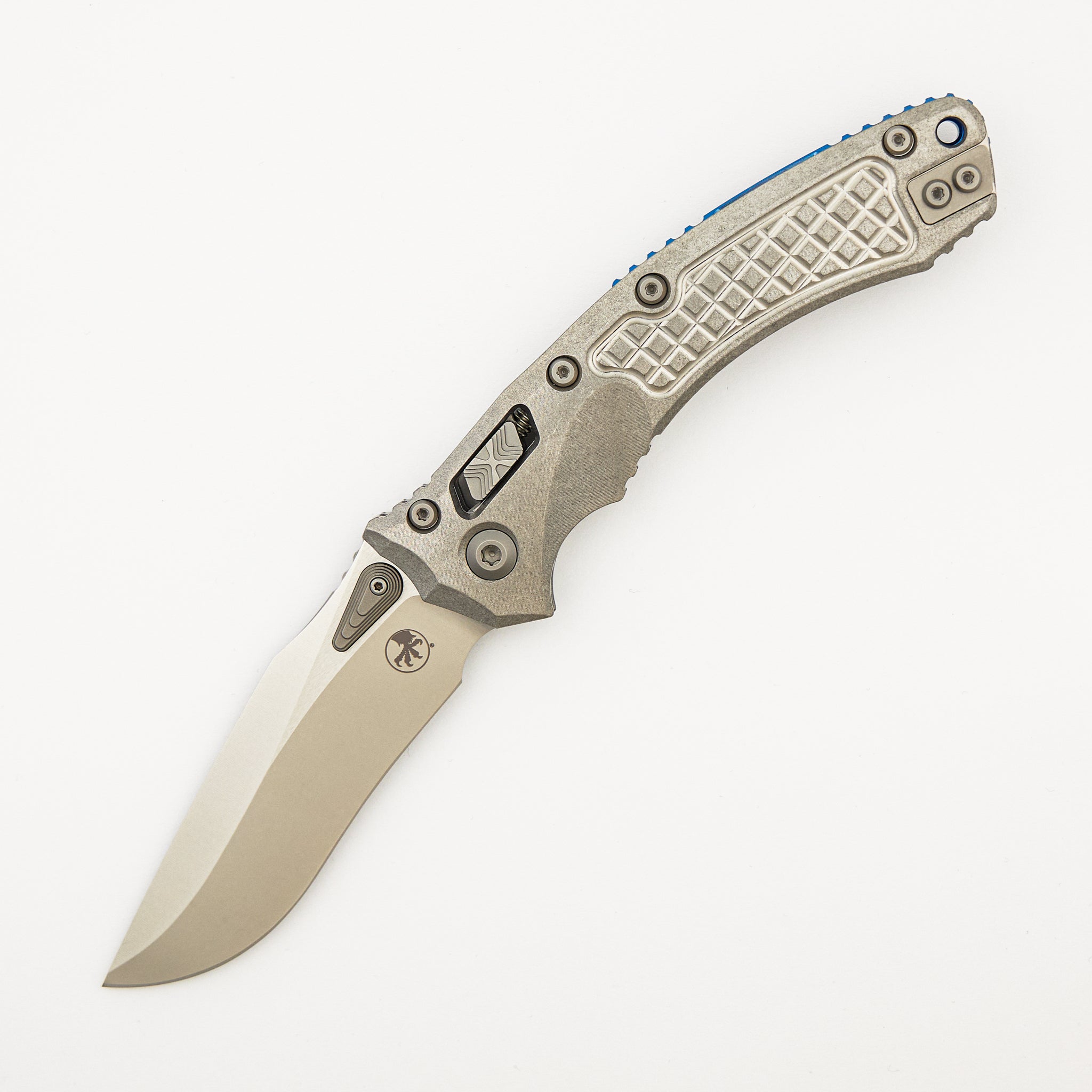 "Marfione Select" Amphibian - RAM-LOK Stonewash Finish Frag Pattern Titanium W/ Blue Titanium Accent 137RL-10FRMS2