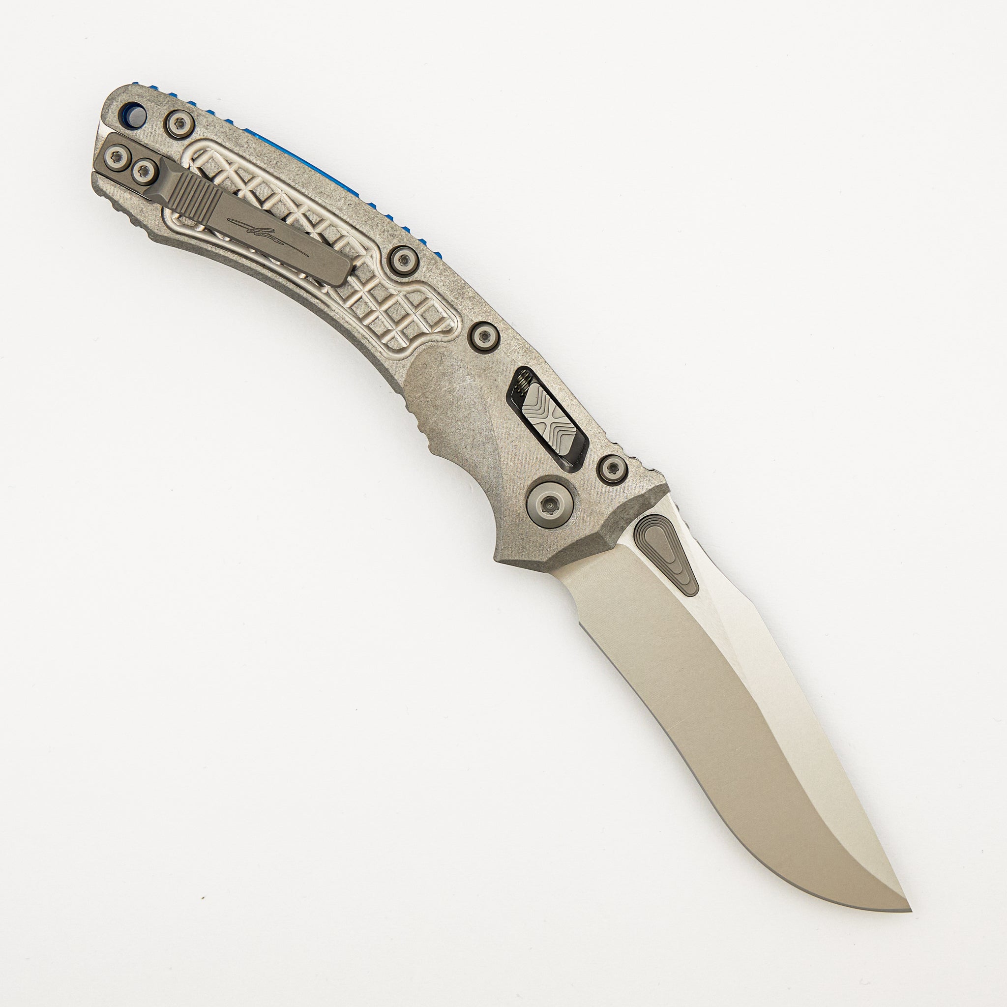 "Marfione Select" Amphibian - RAM-LOK Stonewash Finish Frag Pattern Titanium W/ Blue Titanium Accent 137RL-10FRMS2