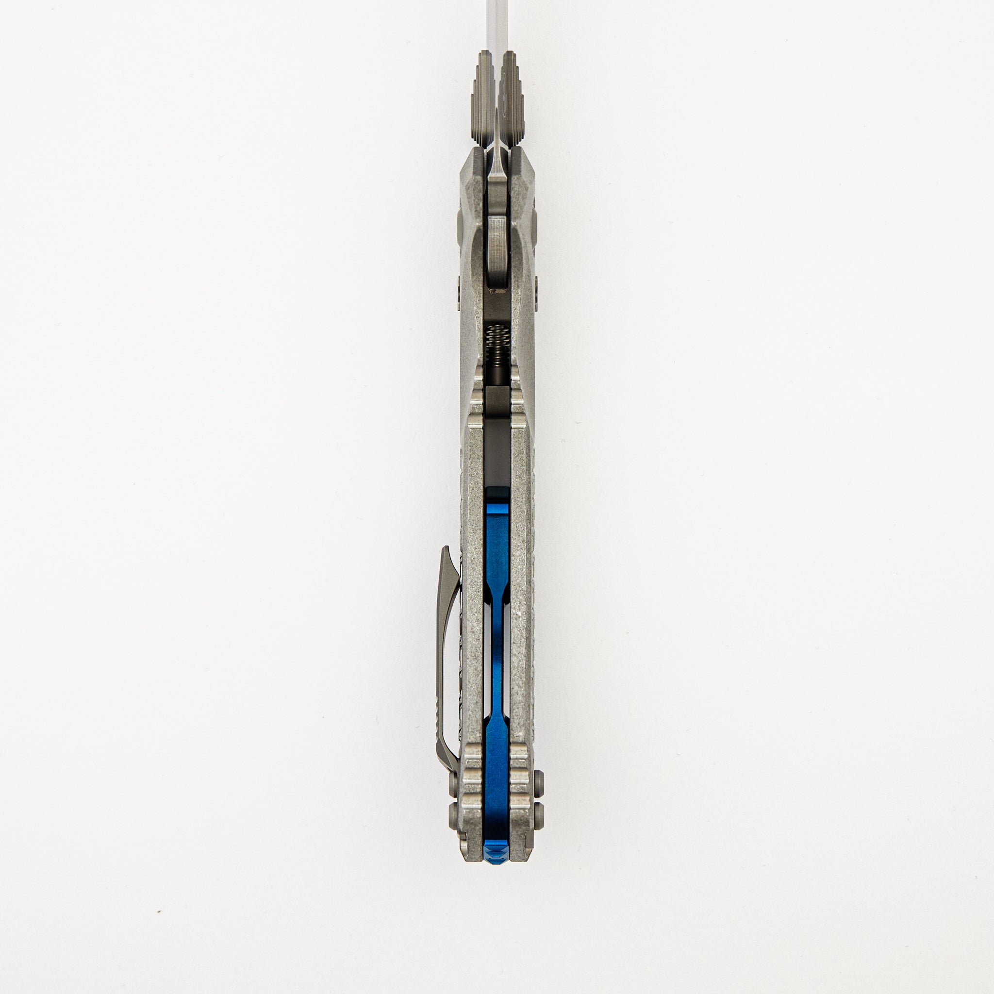 "Marfione Select" Amphibian - RAM-LOK Stonewash Finish Frag Pattern Titanium W/ Blue Titanium Accent 137RL-10FRMS2