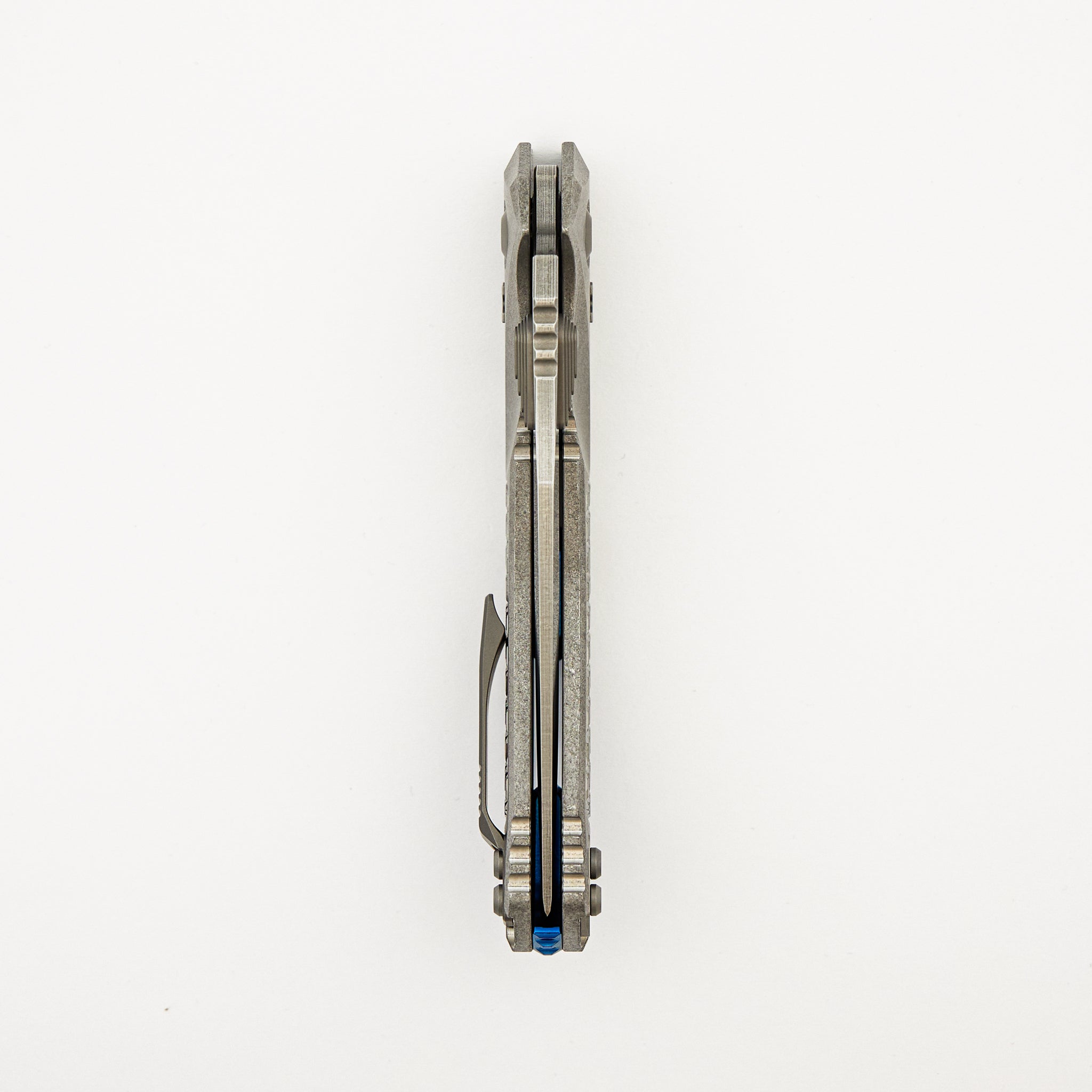 "Marfione Select" Amphibian - RAM-LOK Stonewash Finish Frag Pattern Titanium W/ Blue Titanium Accent 137RL-10FRMS2
