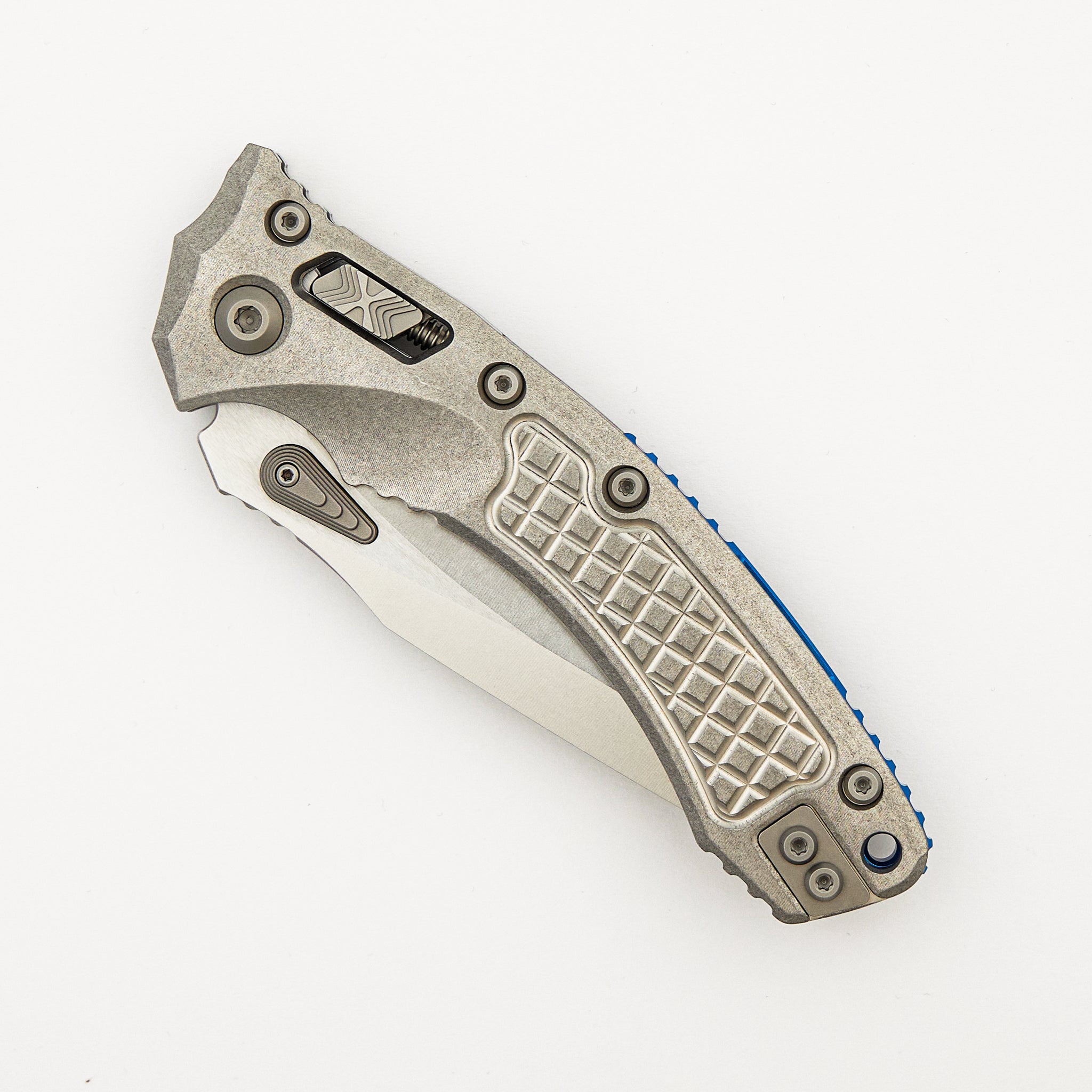 "Marfione Select" Amphibian - RAM-LOK Stonewash Finish Frag Pattern Titanium W/ Blue Titanium Accent 137RL-10FRMS2