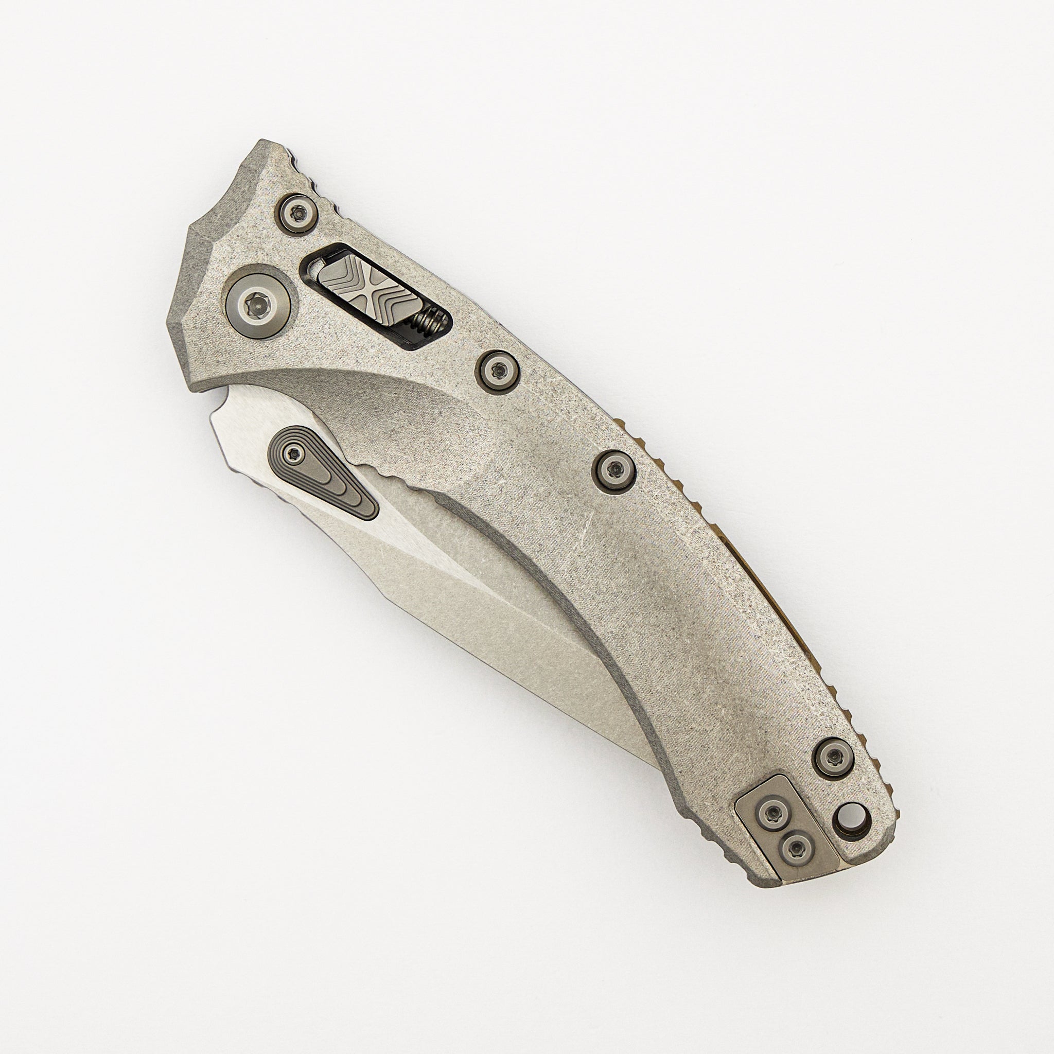 "Marfione Select" Amphibian - RAM-LOK Stonewash Finish Slab Side Titanium W/ Bronze Titanium Accent 137RL-10MS1