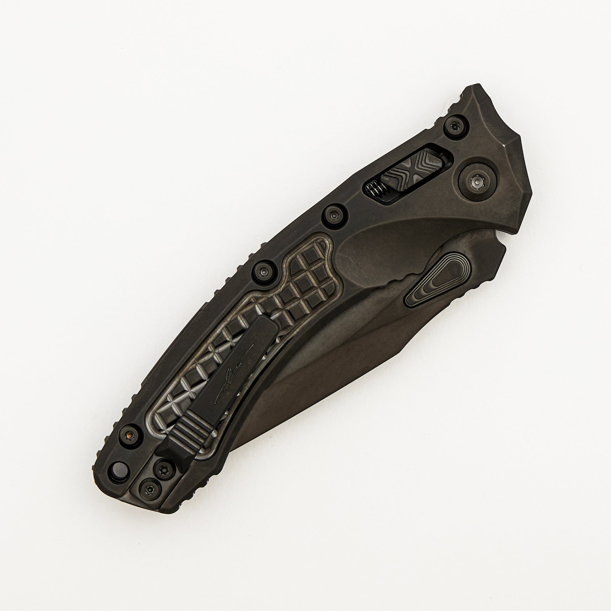 "Marfione Select" Amphibian - RAM-LOK DLC Stonewash Finish Frag Pattern Titanium W/ DLC Accent 137RL-1DLCTFRMS2