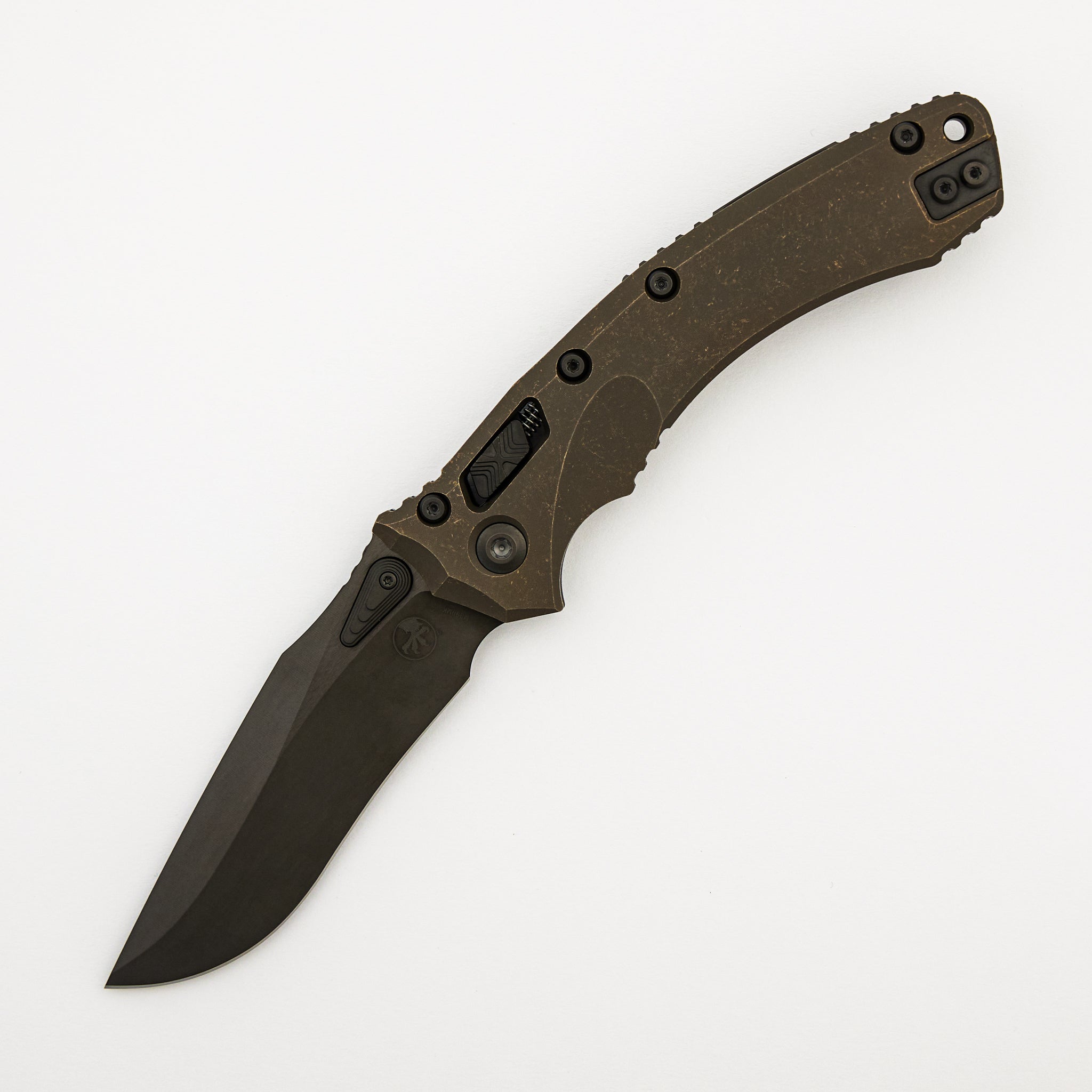 "Marfione Select" Amphibian - RAM-LOK DLC Stonewash Finish Antique Bronze Anodized Slab Side Titanium W/ DLC Titanium Accent 137RL-1DLCTMS1