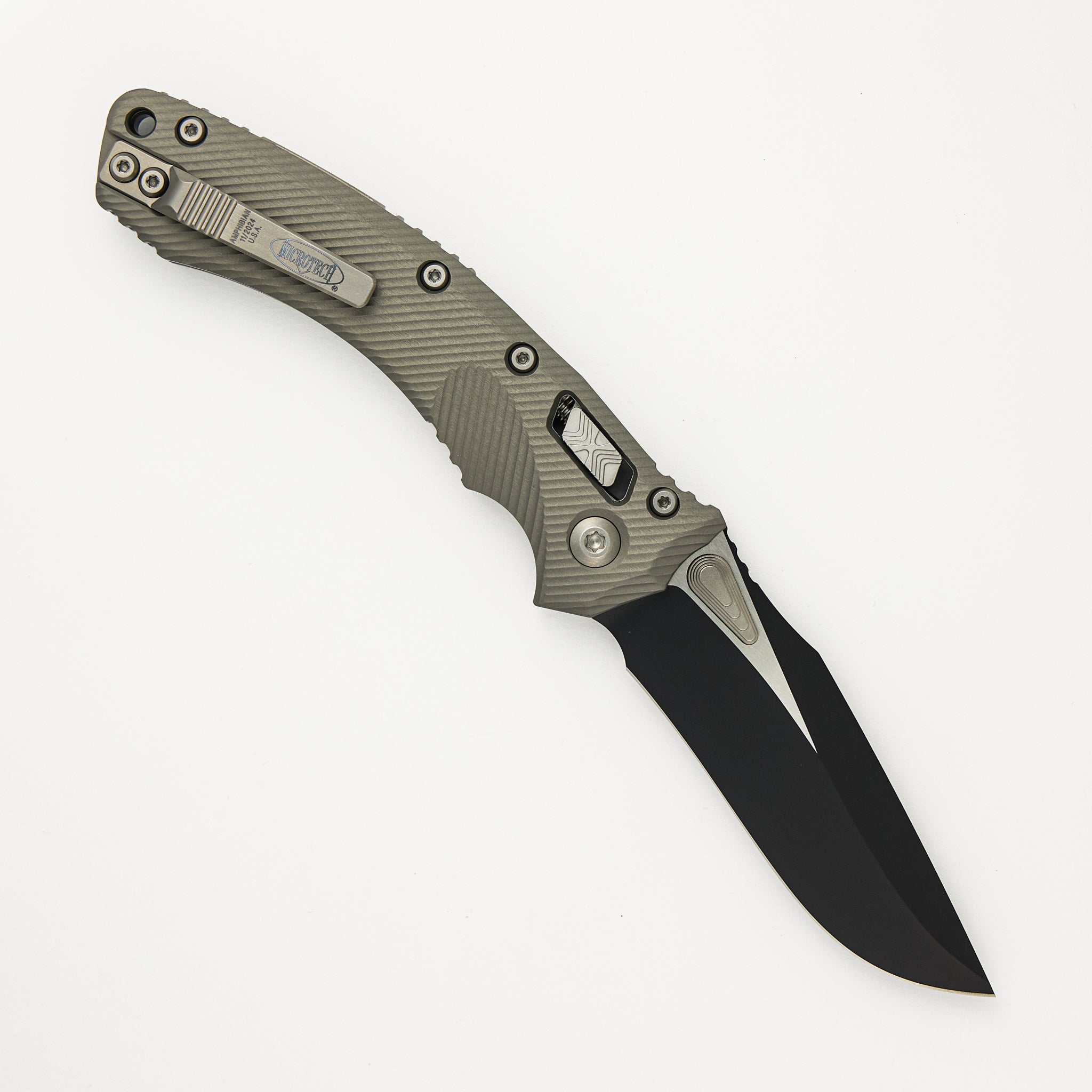 Microtech Amphibian - RAM-LOK S/E Fluted Natural Clear Standard 137RL-1 FLNC