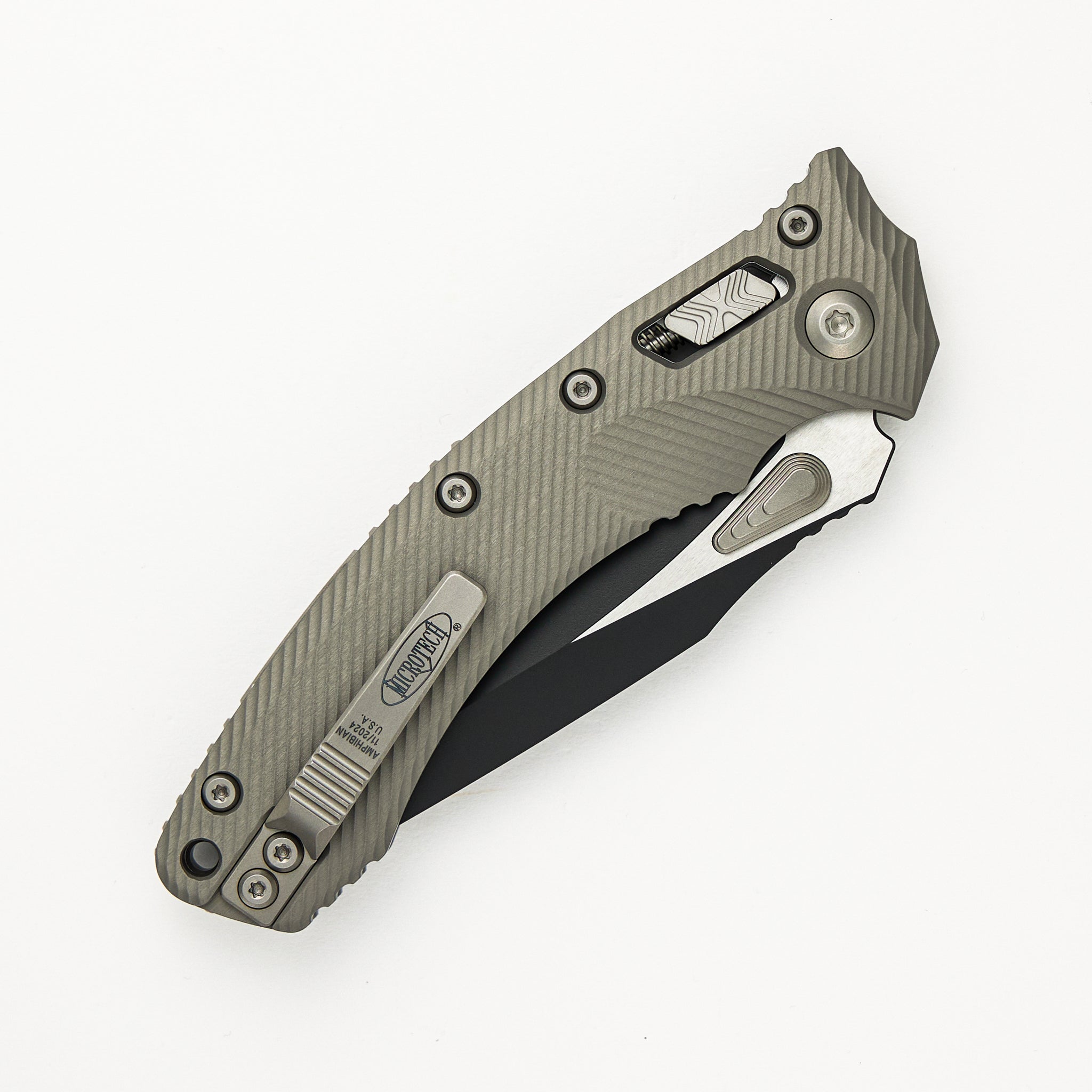 Microtech Amphibian - RAM-LOK S/E Fluted Natural Clear Standard 137RL-1 FLNC