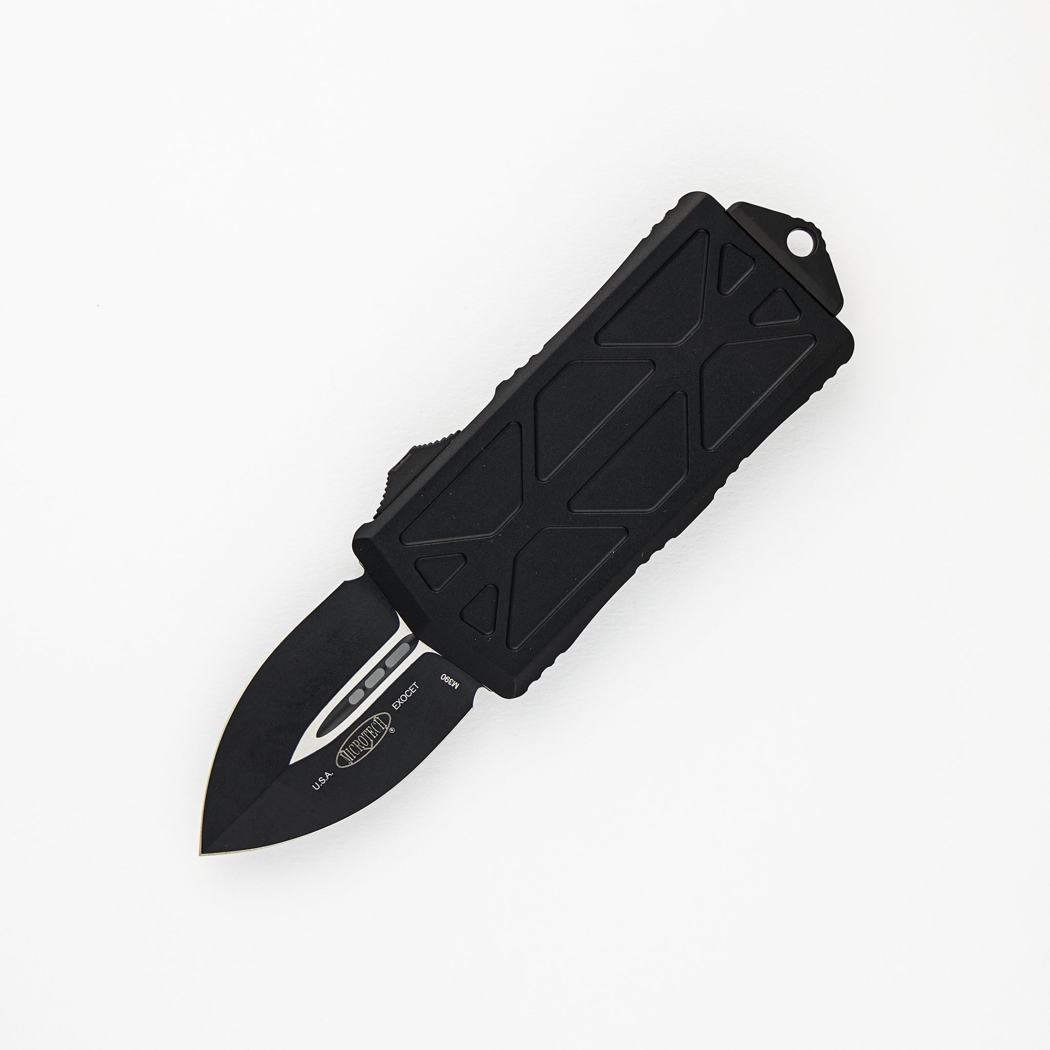 MICROTECH EXOCET - CA-LEGAL OTF KNIFE - MONEYCLIP D-E TACTICAL STANDARD 157-1 T