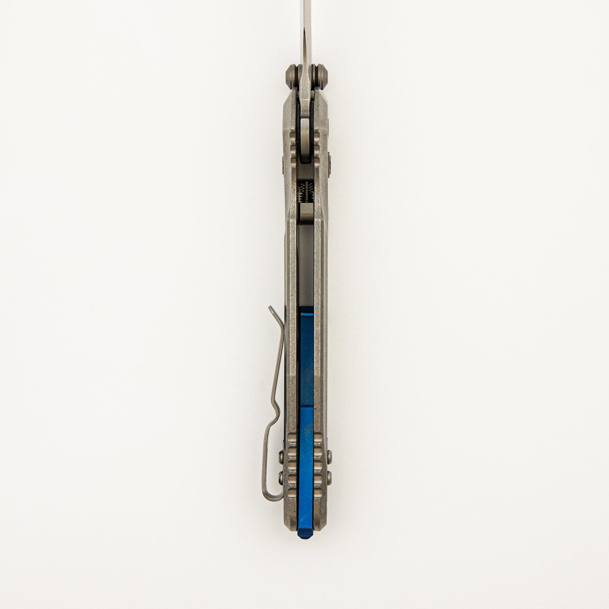 "Marfione Select" Socom Delta RAM-LOK Spear Point Stonewash Finish Titanium w/ Blue Titanium Accents 159RL-10SMS3