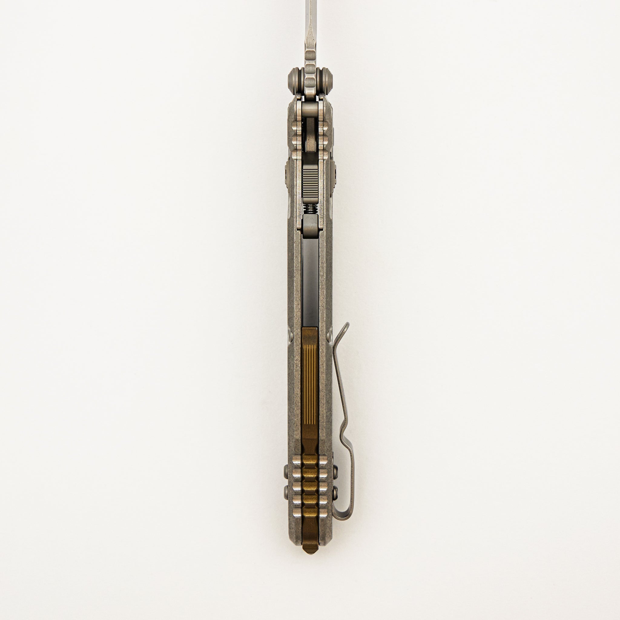 "Marfione Select" Socom RAM-LOK Spear Point Stonewash Finish Slab Side Titanium w/ Bronze Titanium Accents 160RLS-10SMS2