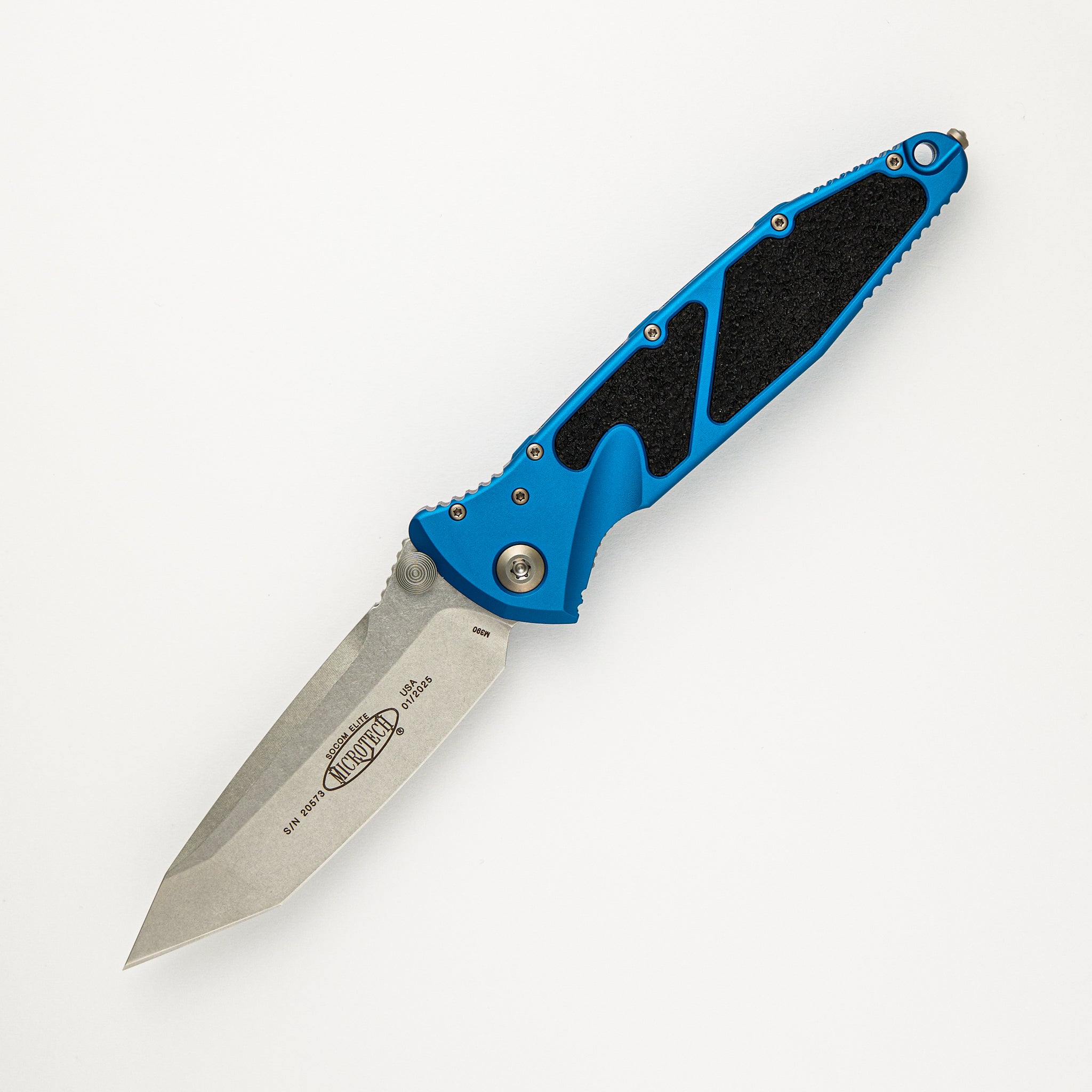 Microtech Socom Elite T/E Blue Stonewash Standard 161-10 BL