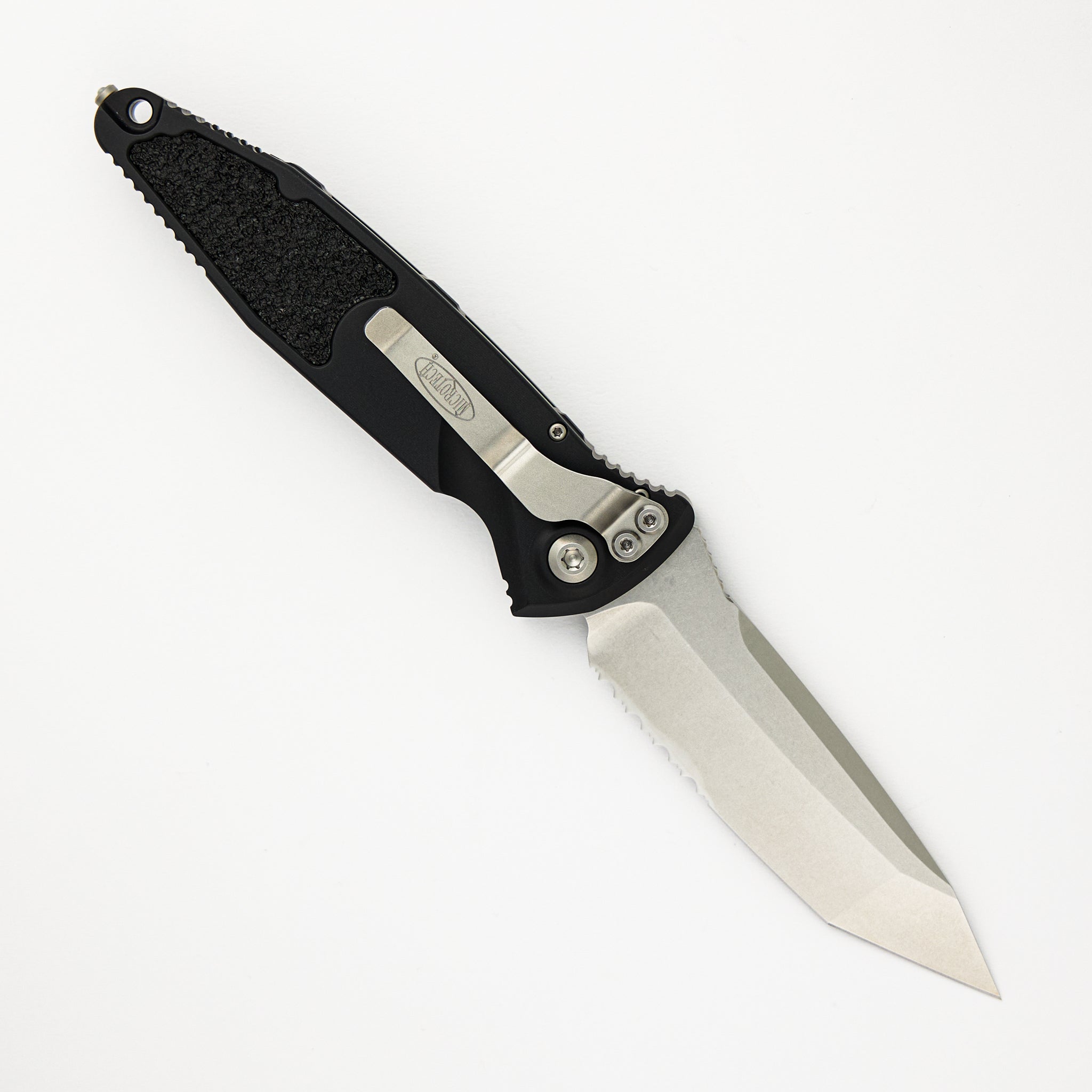 Microtech Socom Elite Auto T/E Stonewash Standard Partial Serrated 161A-11