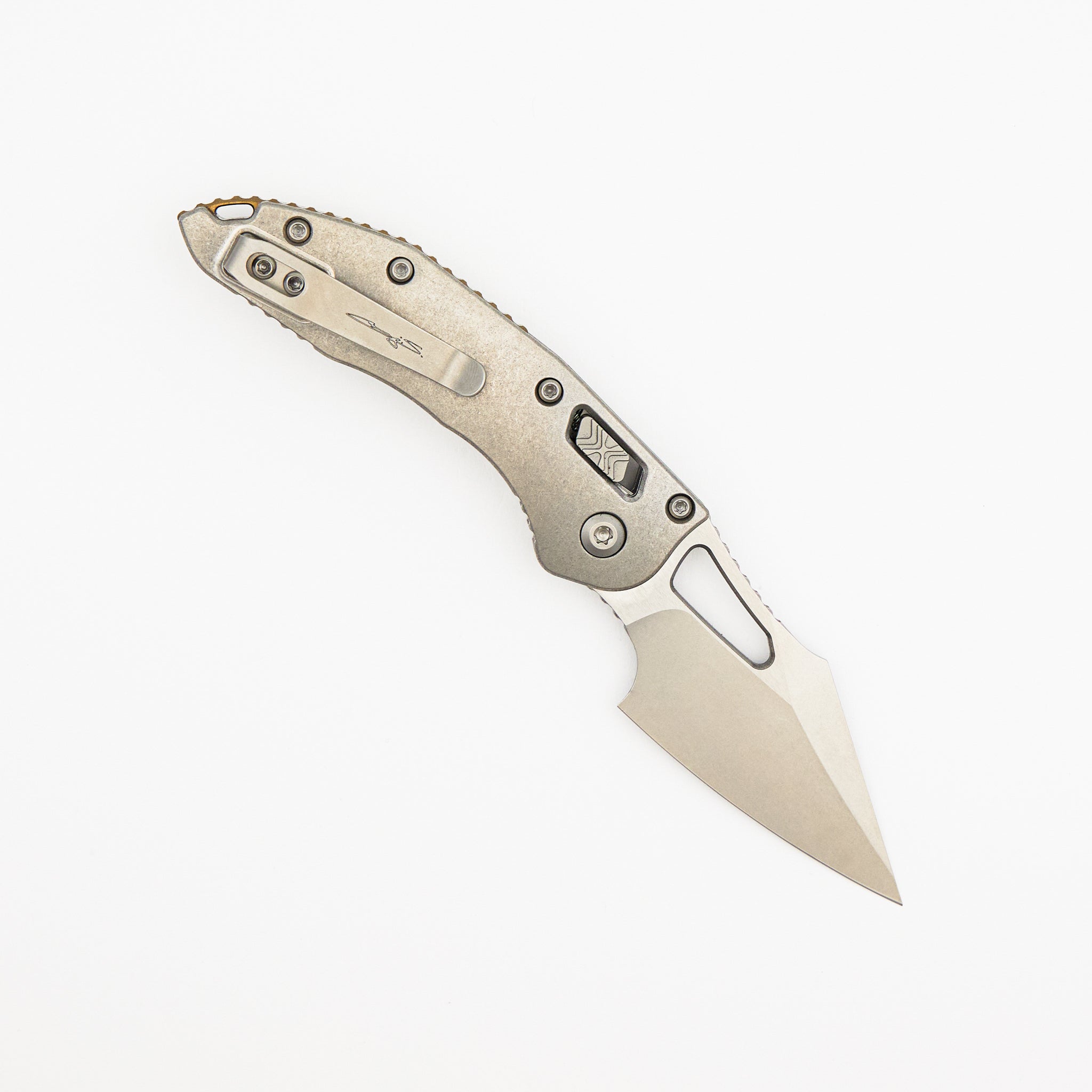 "Marfione Select" M-Stitch - RAM-LOK Stonewash Finish Slab Side Titanium W/ Bronze Accent 169MRL-10MS1