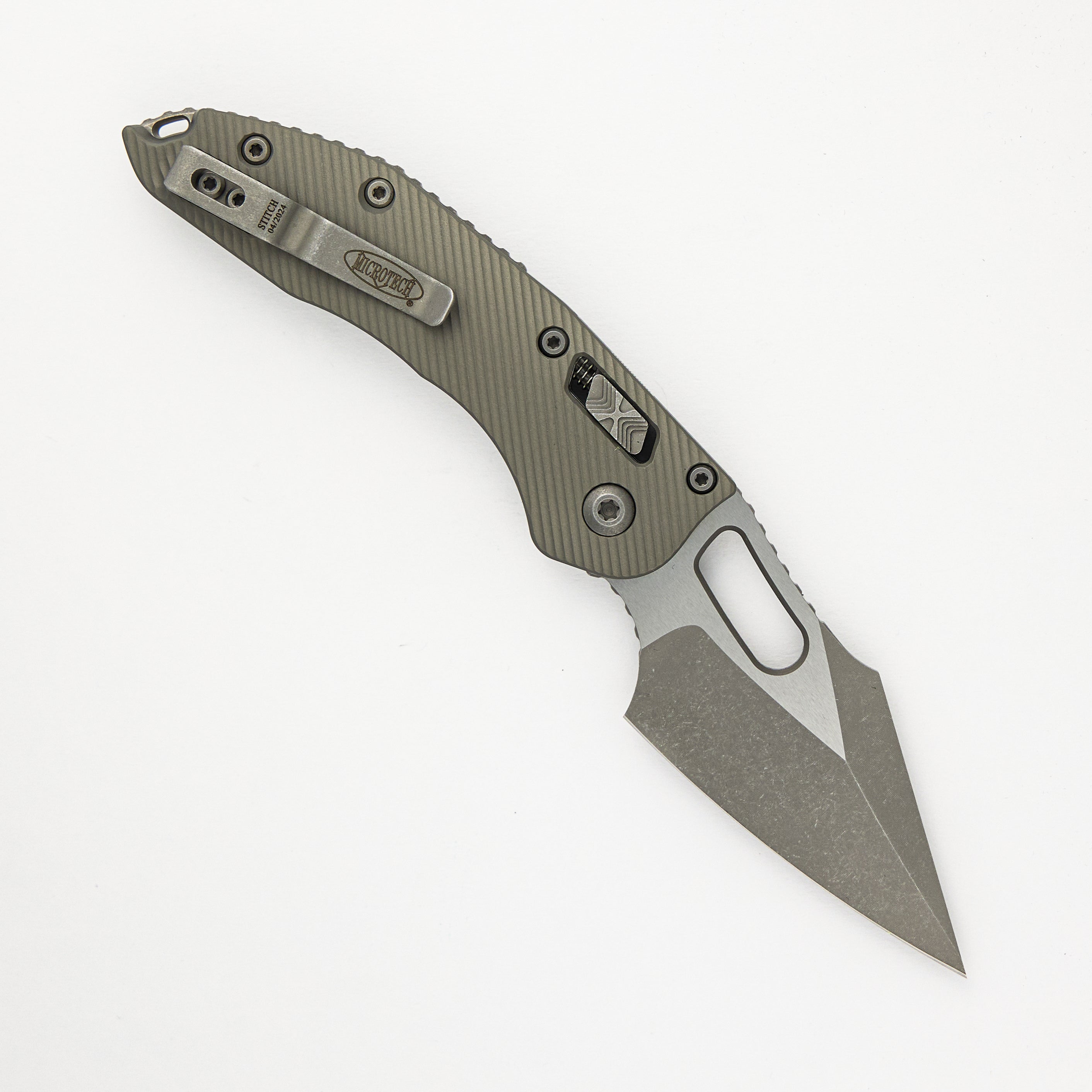 Microtech Stitch - RAM-LOK S/E Fluted Natural Clear Apocalyptic Standard 169RL-10APFLNC