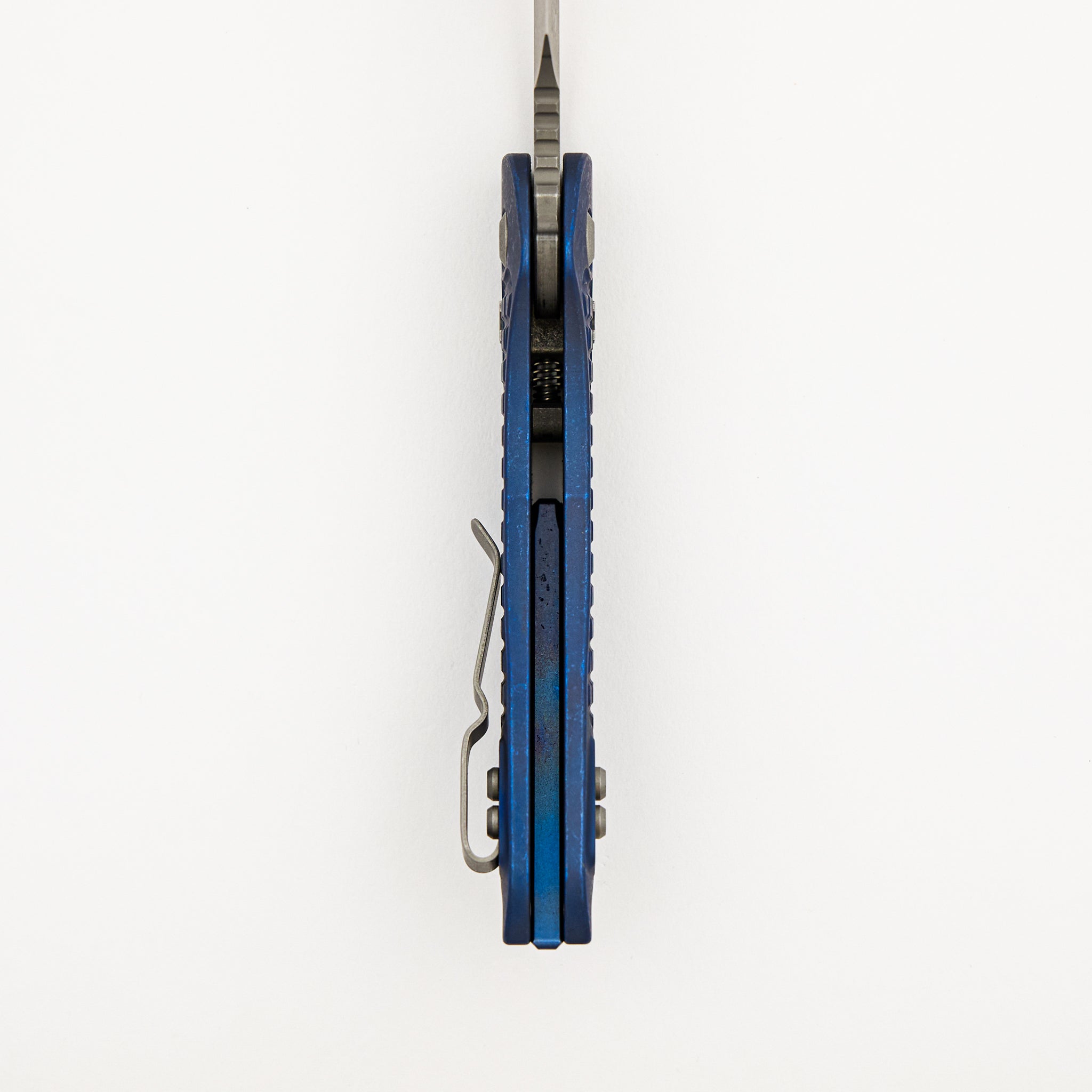 "Marfione Select" Stitch - RAM-LOK Apocalyptic Finish Antique Blue Anodized Frag Pattern Titanium W/ Blue Accent 169RL-10APFRMS2