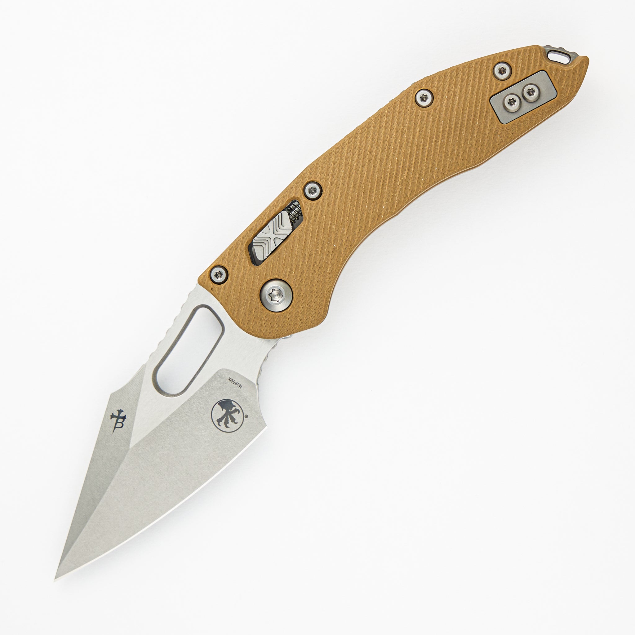 Microtech Stitch - RAM-LOK S/E Fluted G-10 Tan Stonewash Standard 169RL-10 FLGTTA