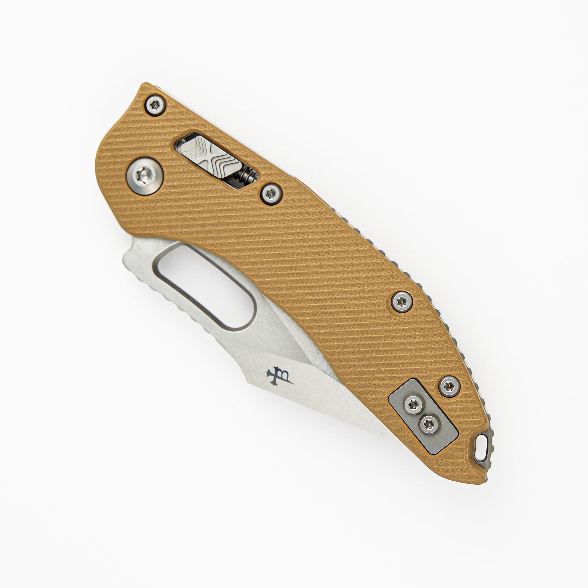 Microtech Stitch - RAM-LOK S/E Fluted G-10 Tan Stonewash Standard 169RL-10 FLGTTA