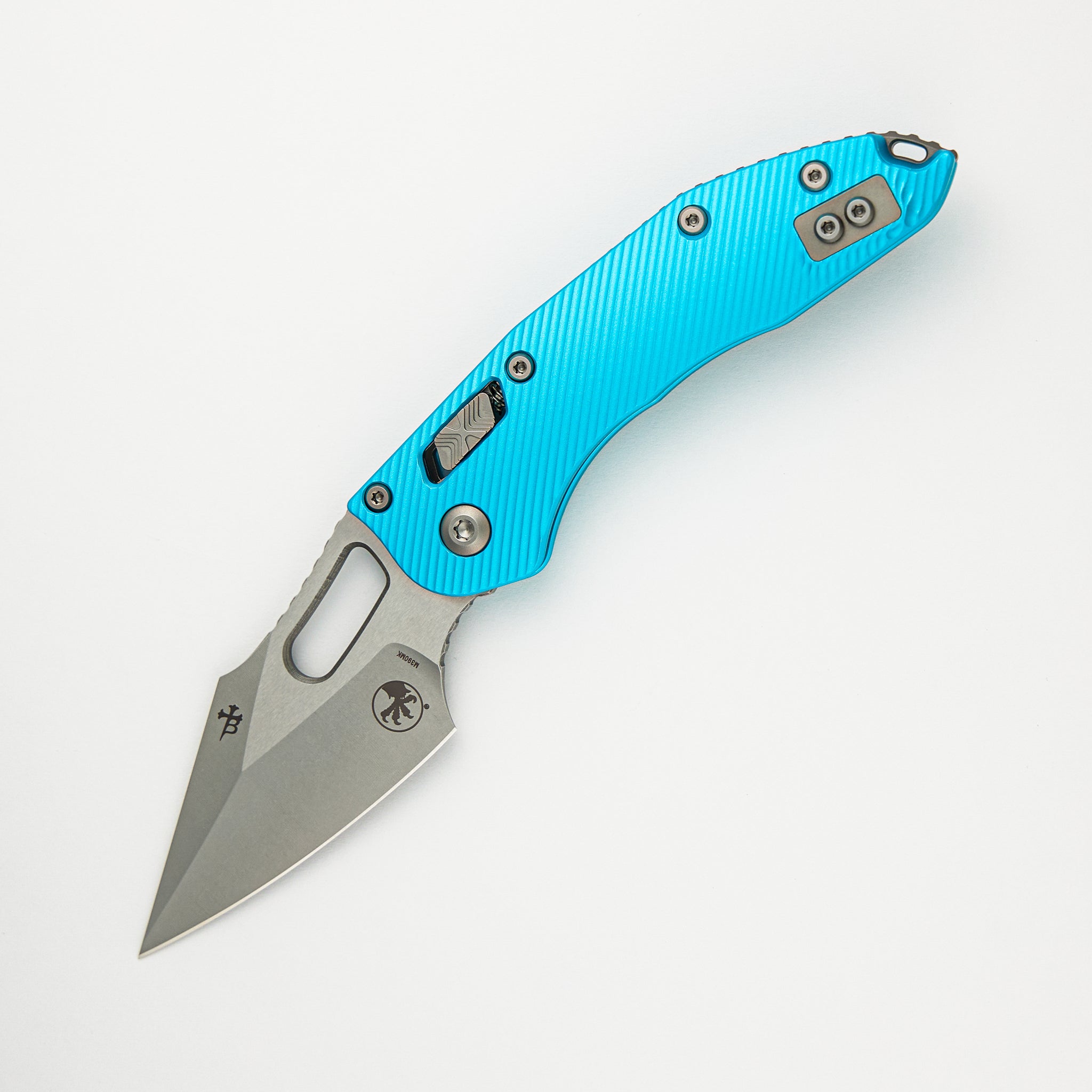 Microtech Stitch - RAM-LOK S/E Fluted Turquoise Stonewash Standard 169RL-10 FLTQ