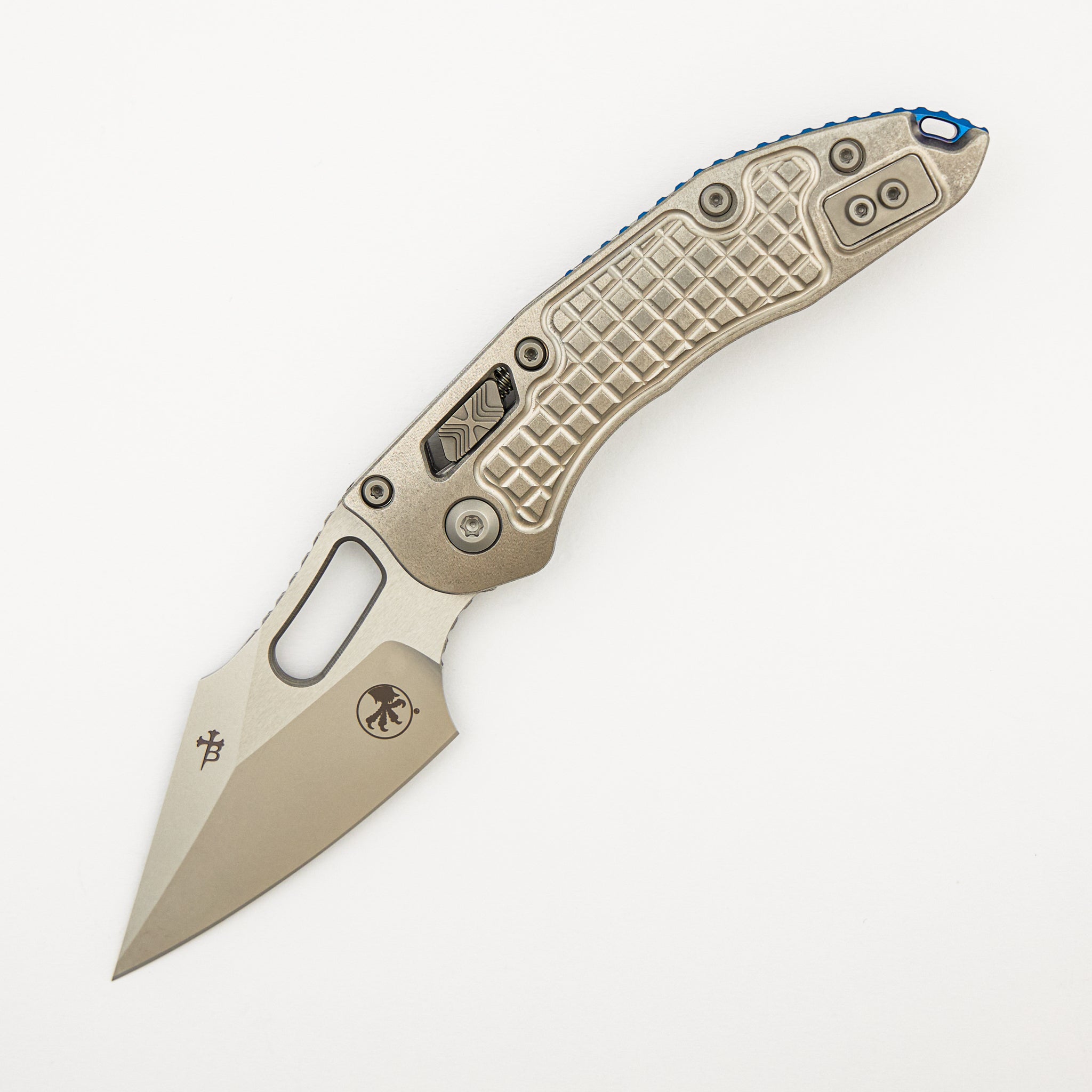 "Marfione Select" Stitch - RAM-LOK Stonewash Finish Frag Pattern Titanium W/ Blue Titanium Accent 169RL-10FRMS2