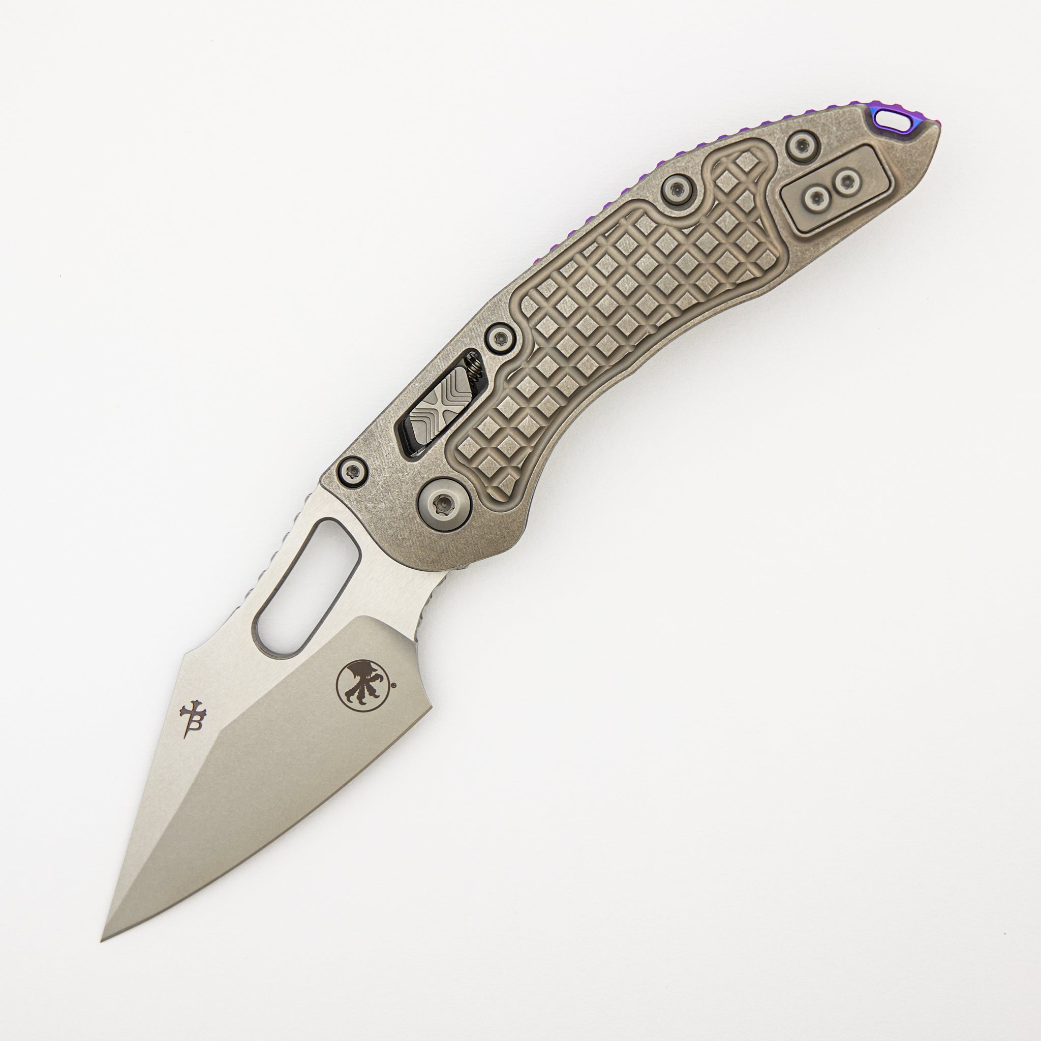 "Marfione Select" Stitch - RAM-LOK Stonewash Finish Frag Pattern Titanium W/ Purple Titanium Accent 169RL-10FRMS3
