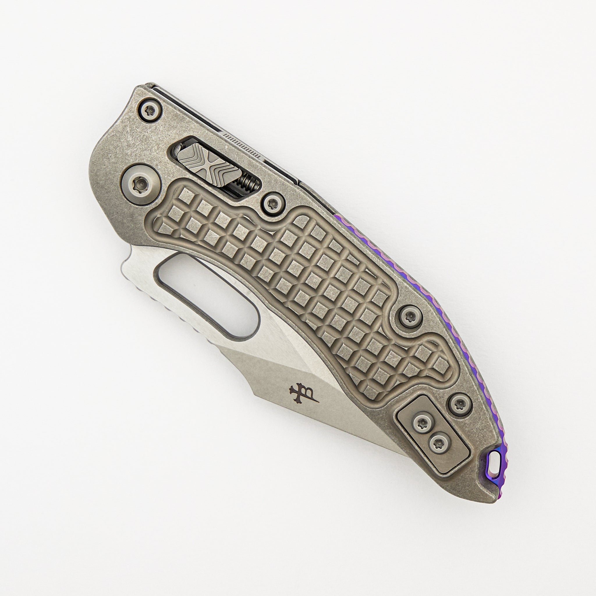 "Marfione Select" Stitch - RAM-LOK Stonewash Finish Frag Pattern Titanium W/ Purple Titanium Accent 169RL-10FRMS3