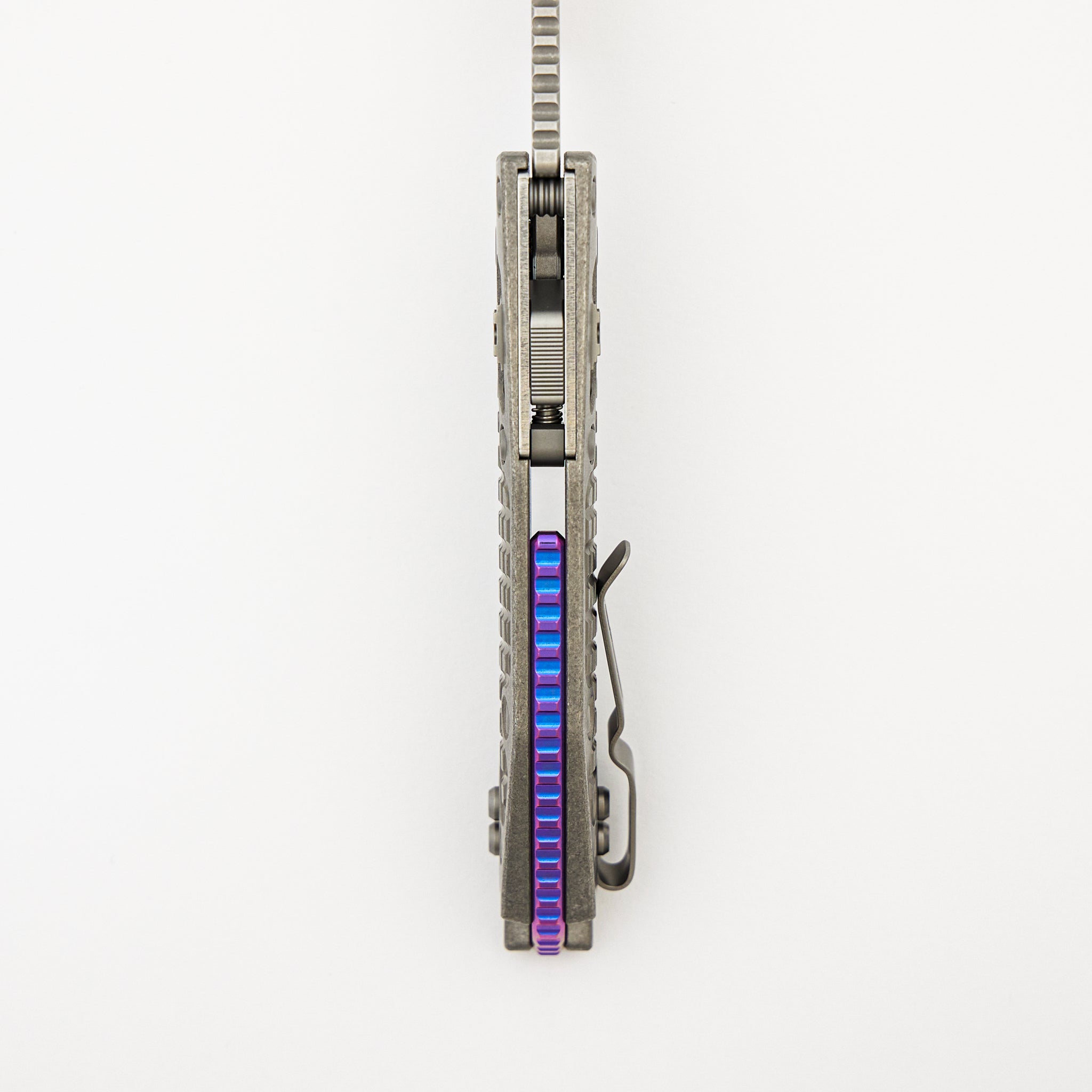 "Marfione Select" Stitch - RAM-LOK Stonewash Finish Frag Pattern Titanium W/ Purple Titanium Accent 169RL-10FRMS3
