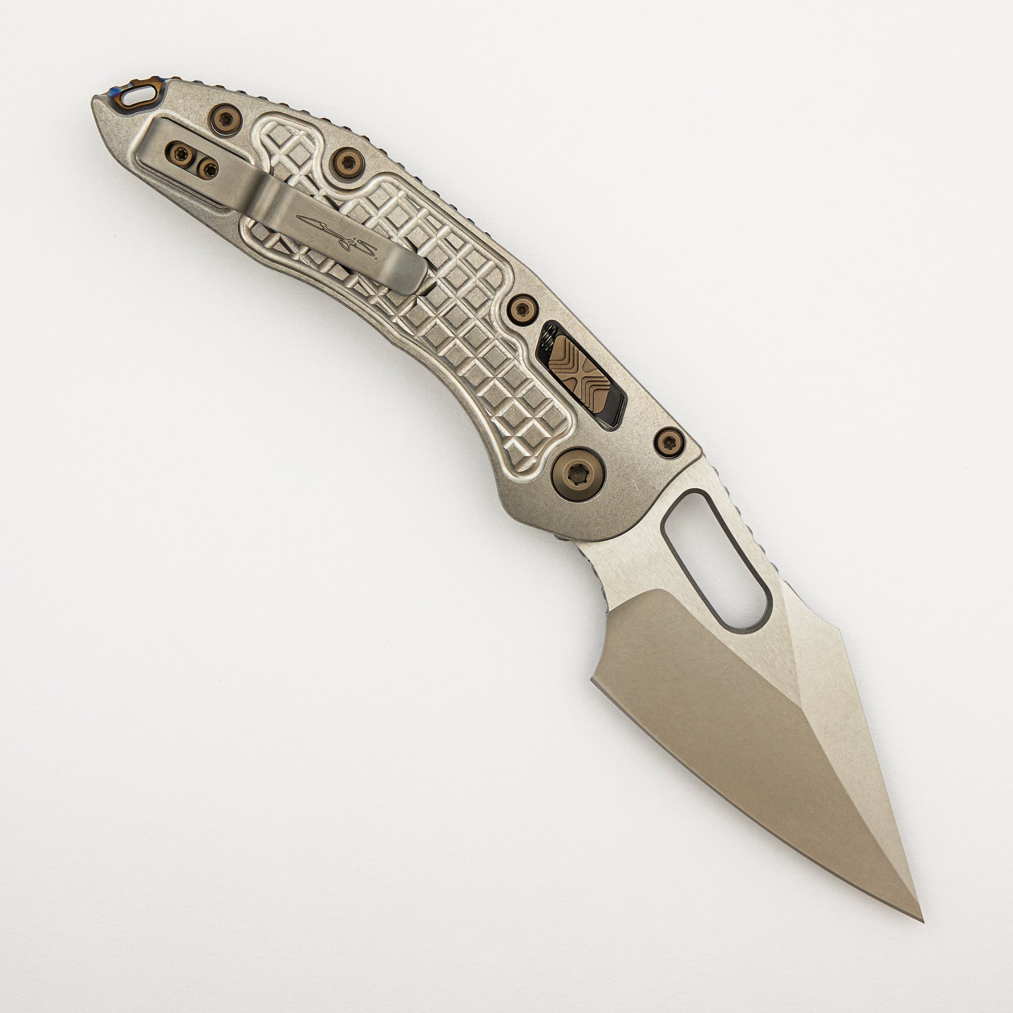 "Marfione Select" Stitch - RAM-LOK Stonewash Finish Frag Pattern Titanium W/ Flamed Titanium Accent 169RL-10FRMS4