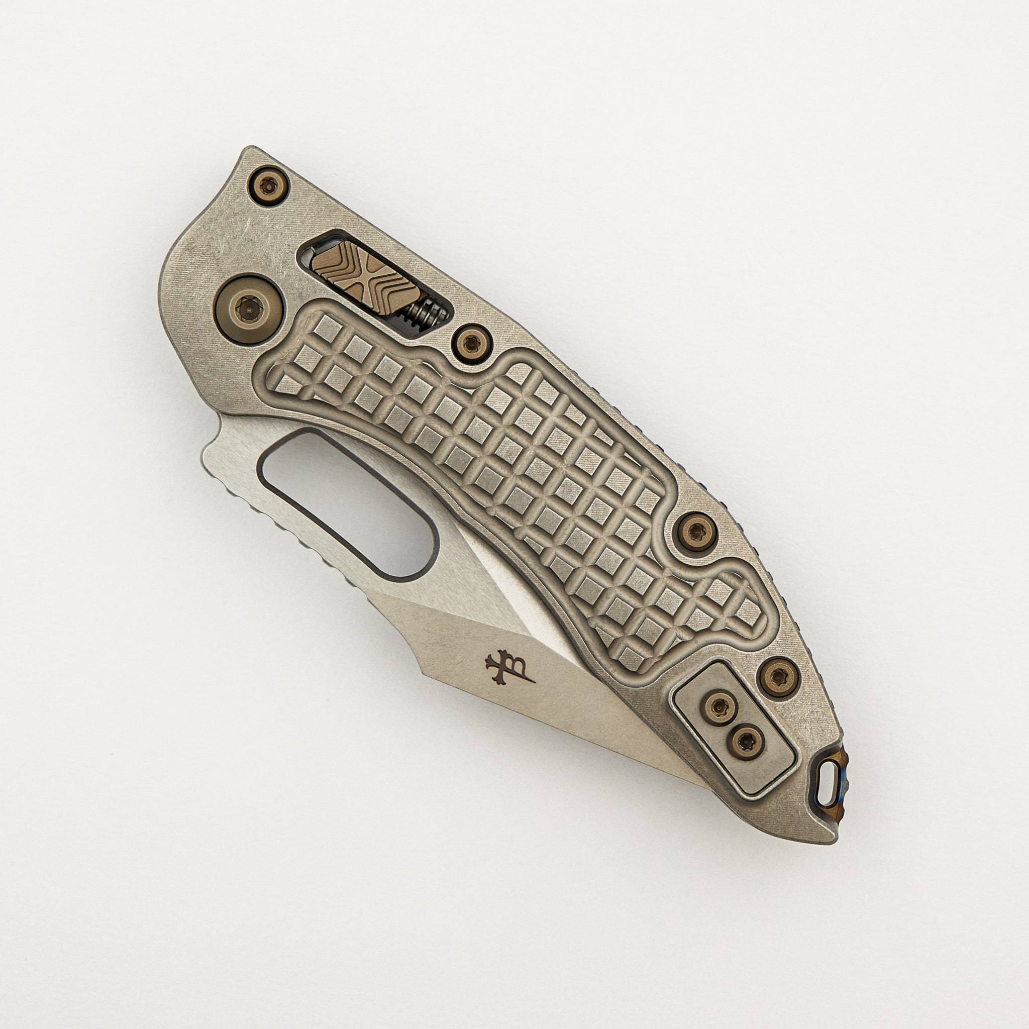 "Marfione Select" Stitch - RAM-LOK Stonewash Finish Frag Pattern Titanium W/ Flamed Titanium Accent 169RL-10FRMS4