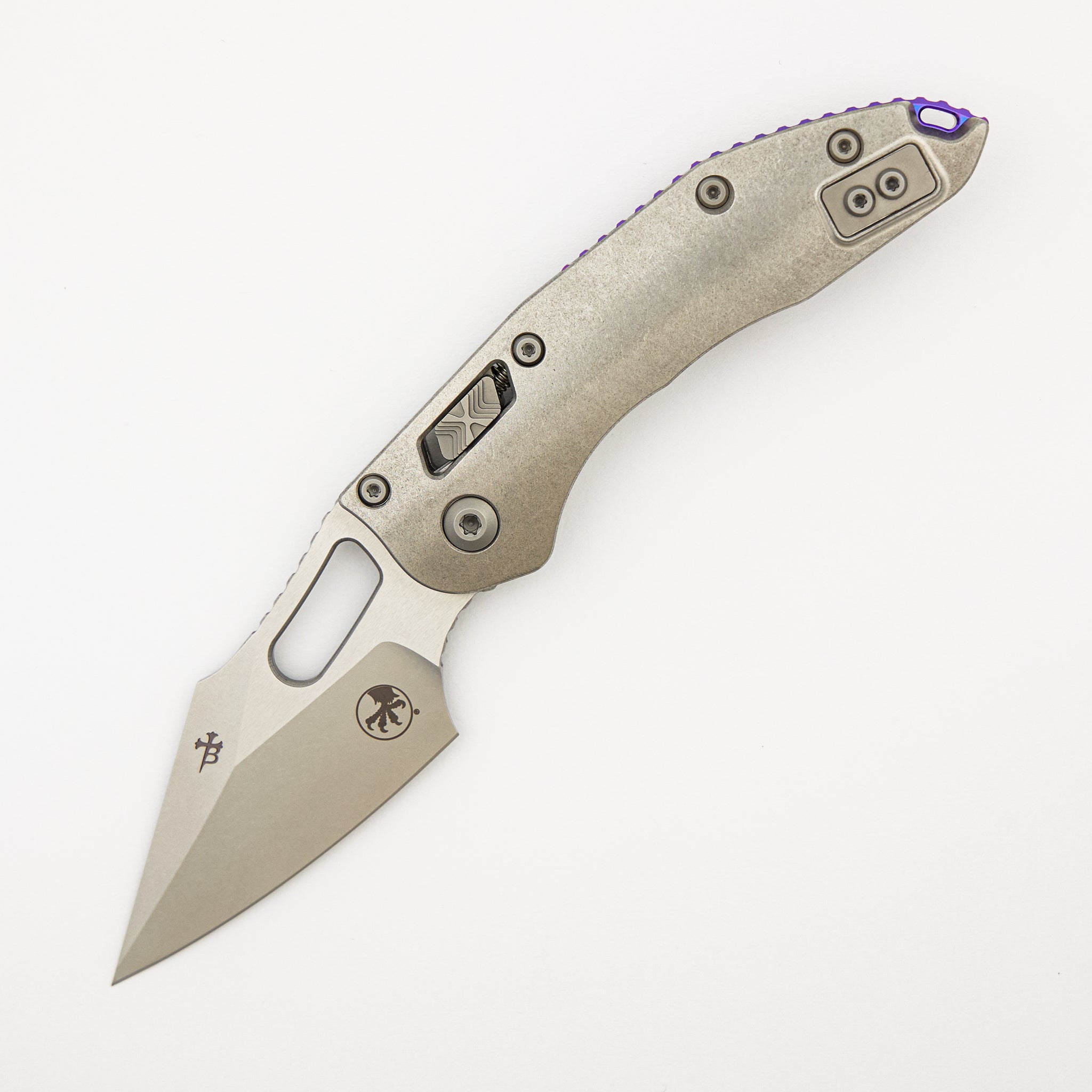 "Marfione Select" Stitch - RAM-LOK Stonewash Finish Slab Side Titanium W/ Purple Titanium Accent 169RL-10MS3