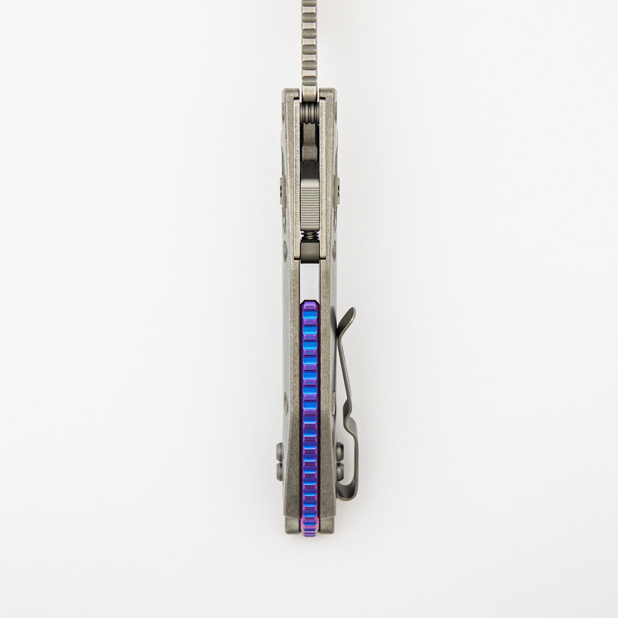 "Marfione Select" Stitch - RAM-LOK Stonewash Finish Slab Side Titanium W/ Purple Titanium Accent 169RL-10MS3