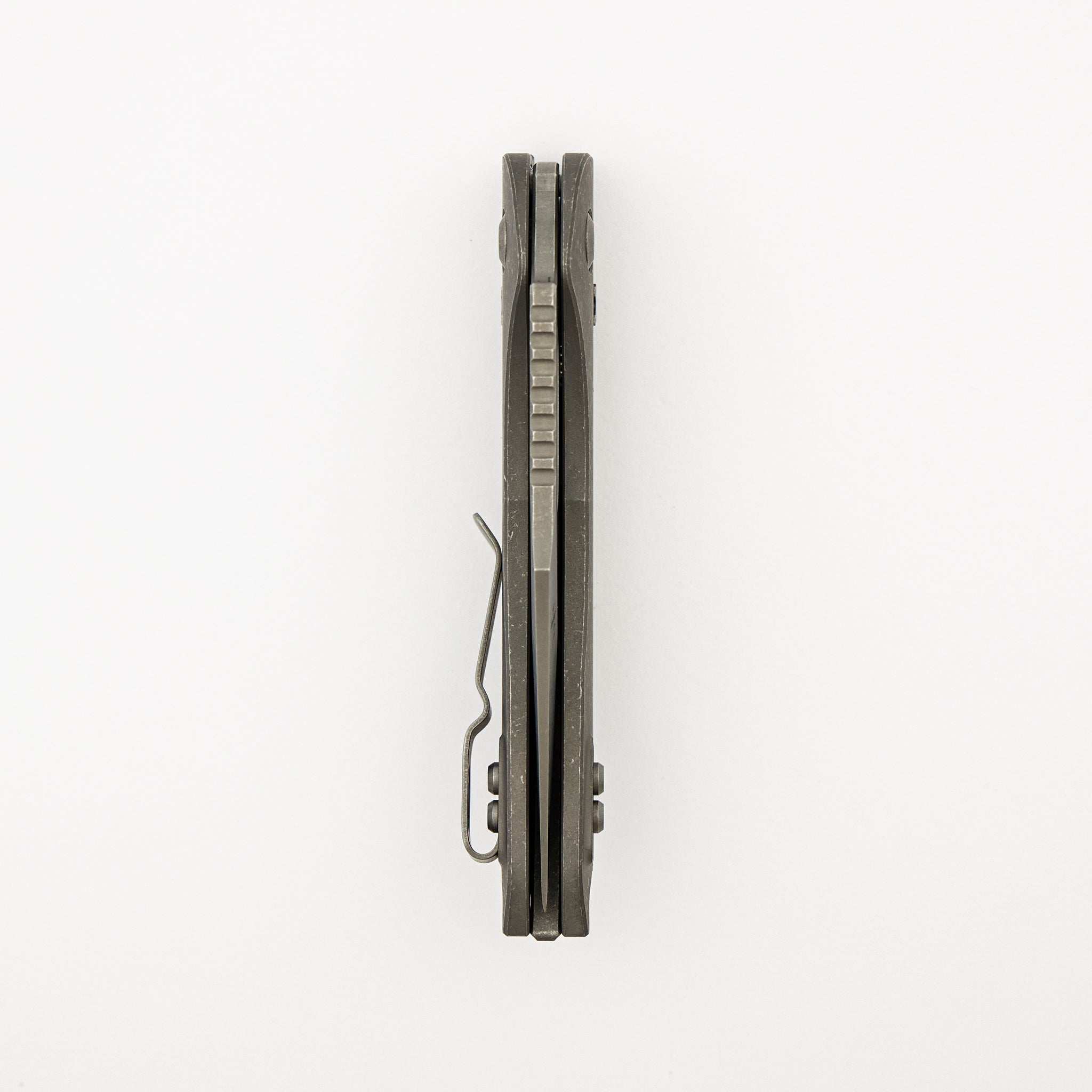 "Marfione Select" Stitch - RAM-LOK Partial Serrated Apocalyptic Finish Slab Side Titanium 169RL-11APMS1