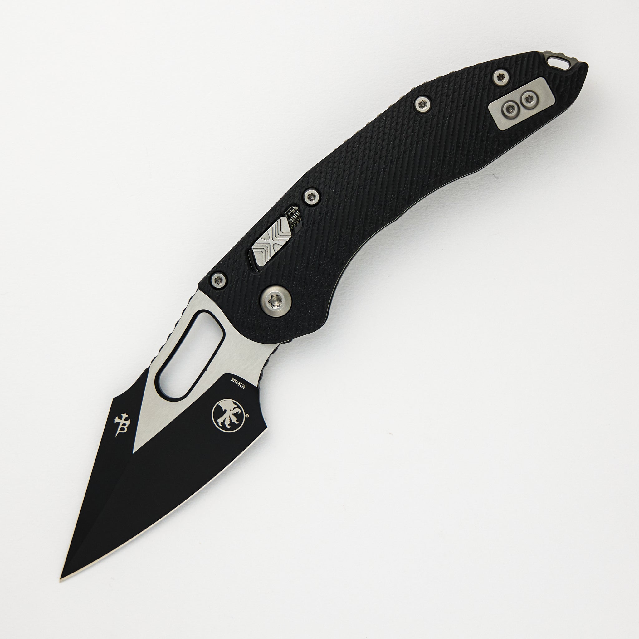 Microtech - Borka Blades Design Stitch – RAM-LOK S/E Fluted Black G10 Black Standard 169RL-1FLGTBK