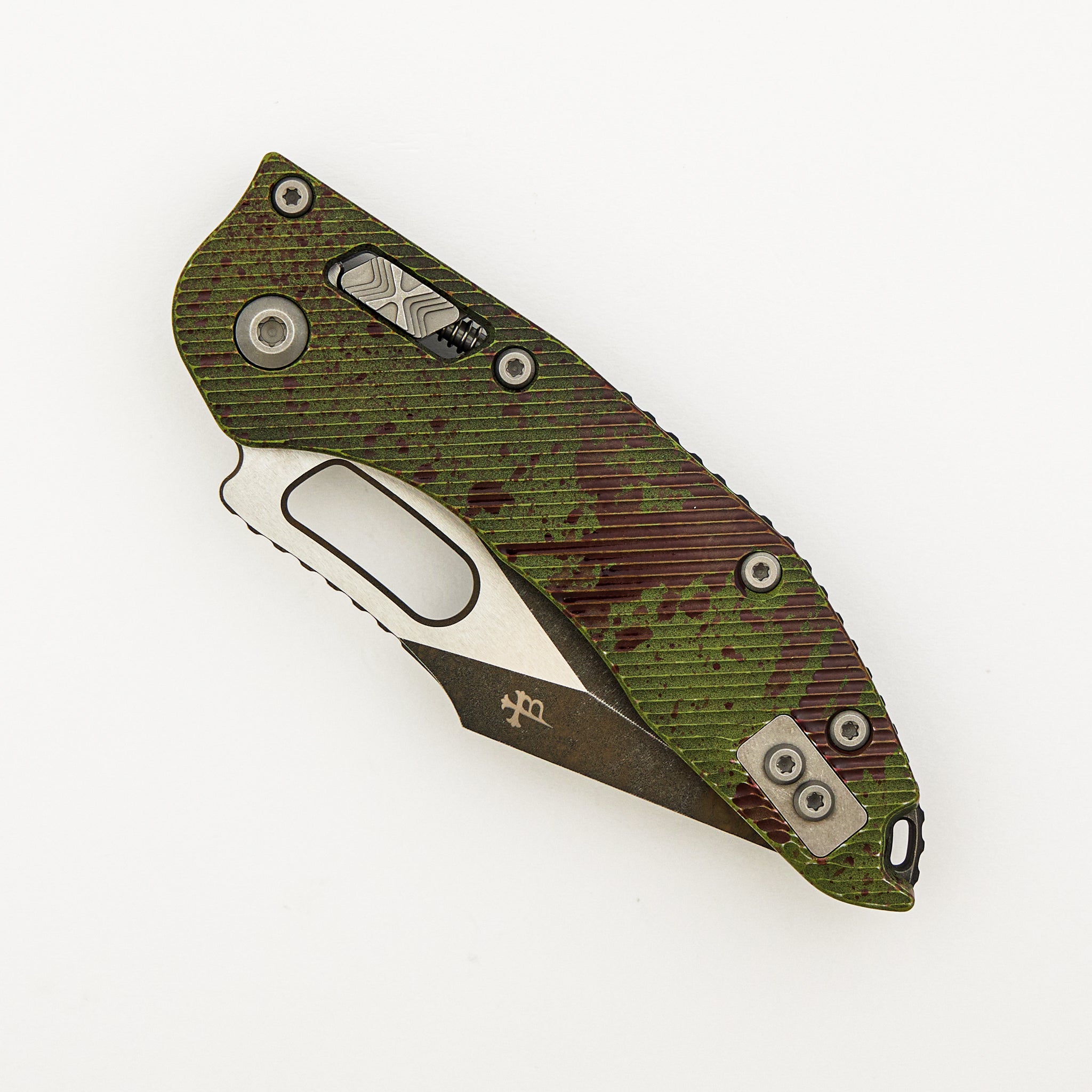 "Signature Series" Stitch – RAM-LOK S/E Outbreak Fluted Partial Serrated 169RL-2 FLOBS (Borka Blades Design)