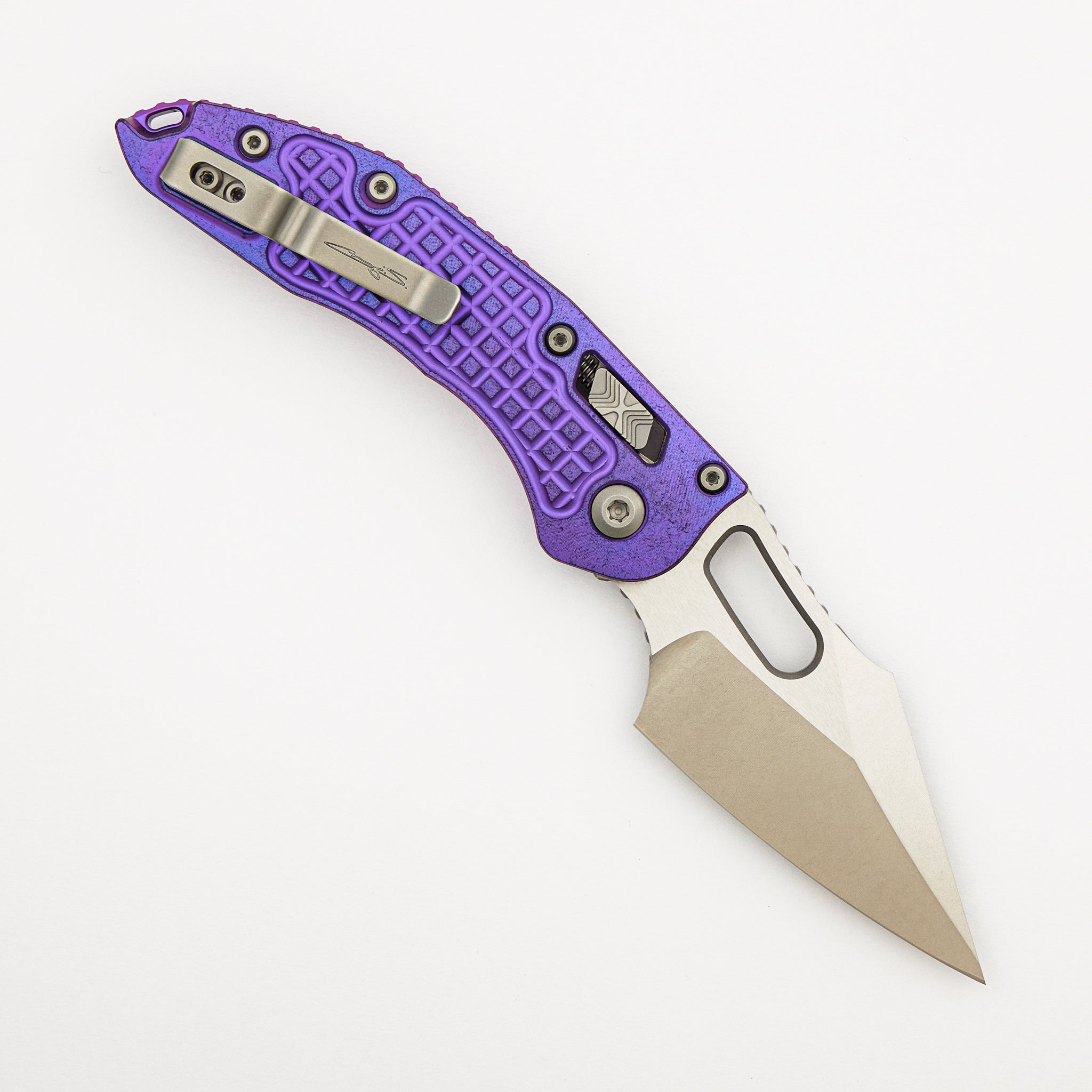 "Marfione Select" Stitch - RAM-LOK Stonewash Finish Purple Haze Anodized Frag Pattern Titanium W/ Purple Titanium Accent 169RL-10FRMS5
