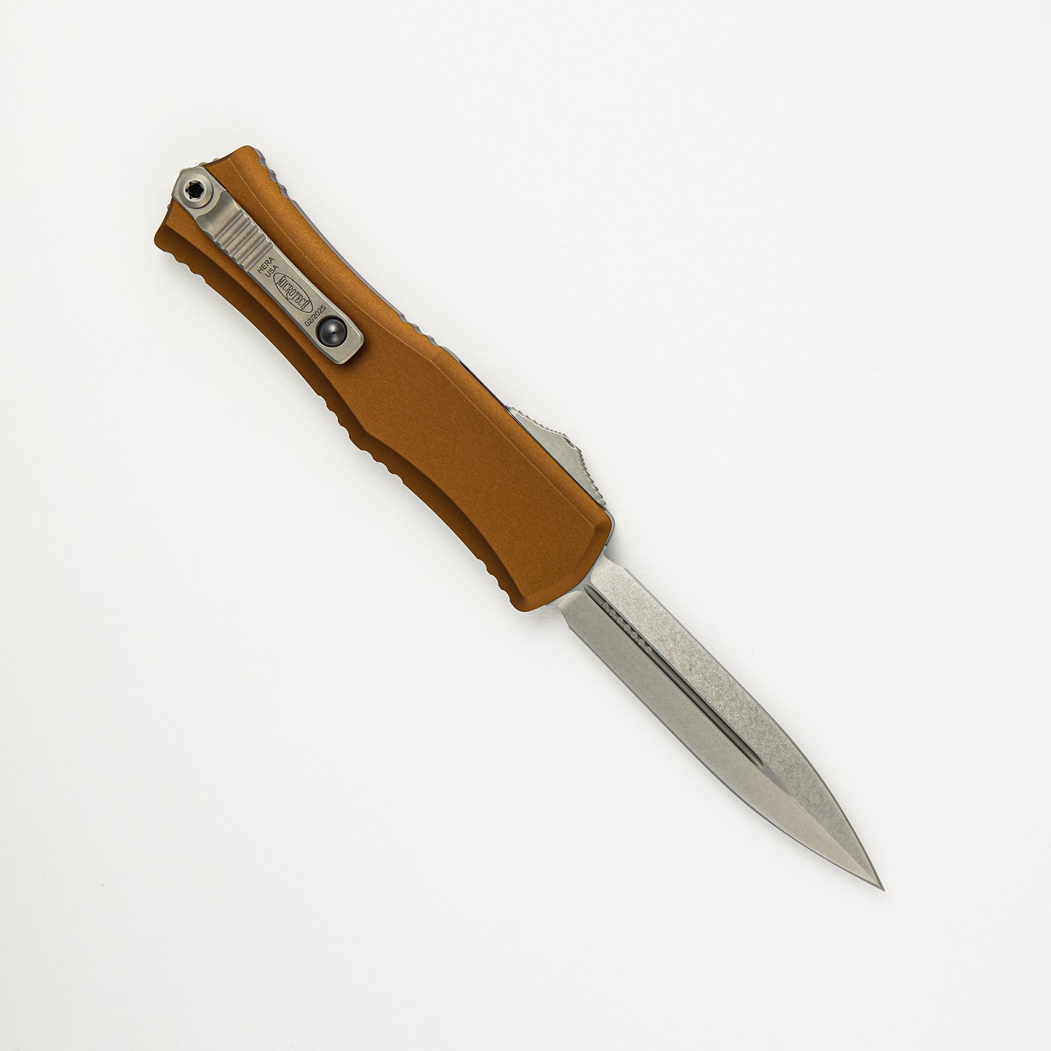 Microtech Mini Hera II D/E Tan Stonewash Standard 1702M-10 TA